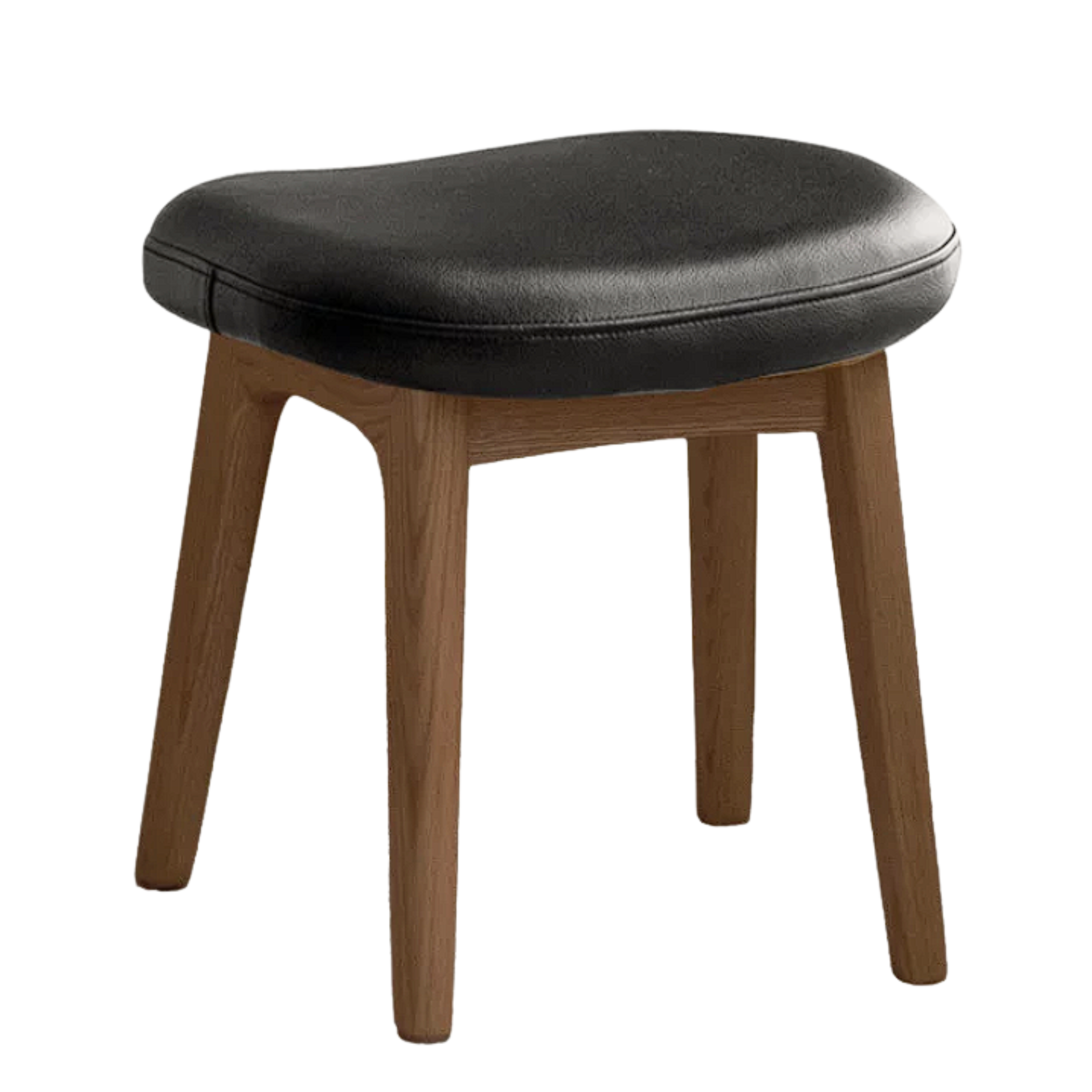 Ash, Black Walnut, Oak Solid Wood, Solid Longan Hardwood Makeup Stool