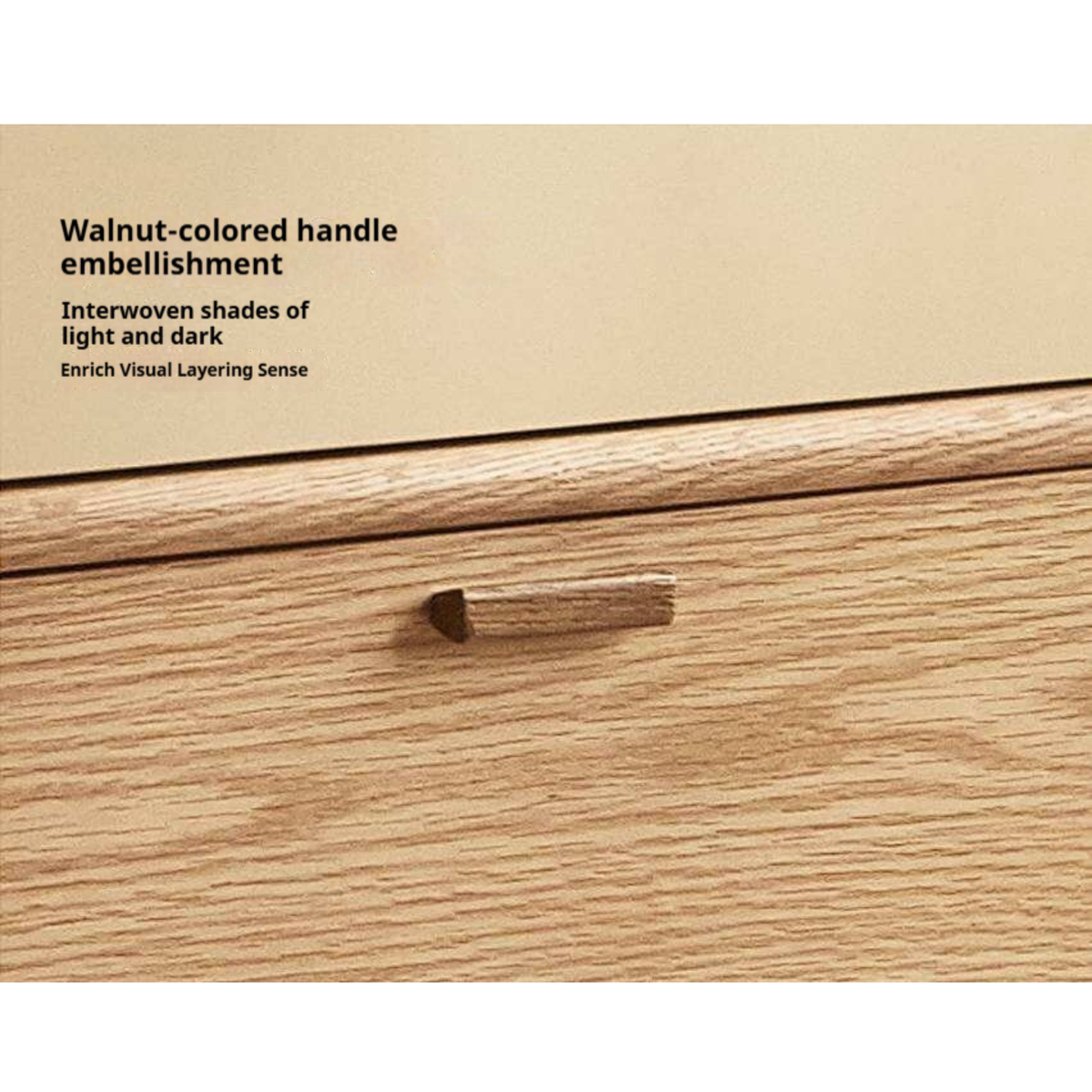 Oak Solid Wood Narrow Tall Bookcase with Open Display Shelf and Two-Tone Storage Drawers