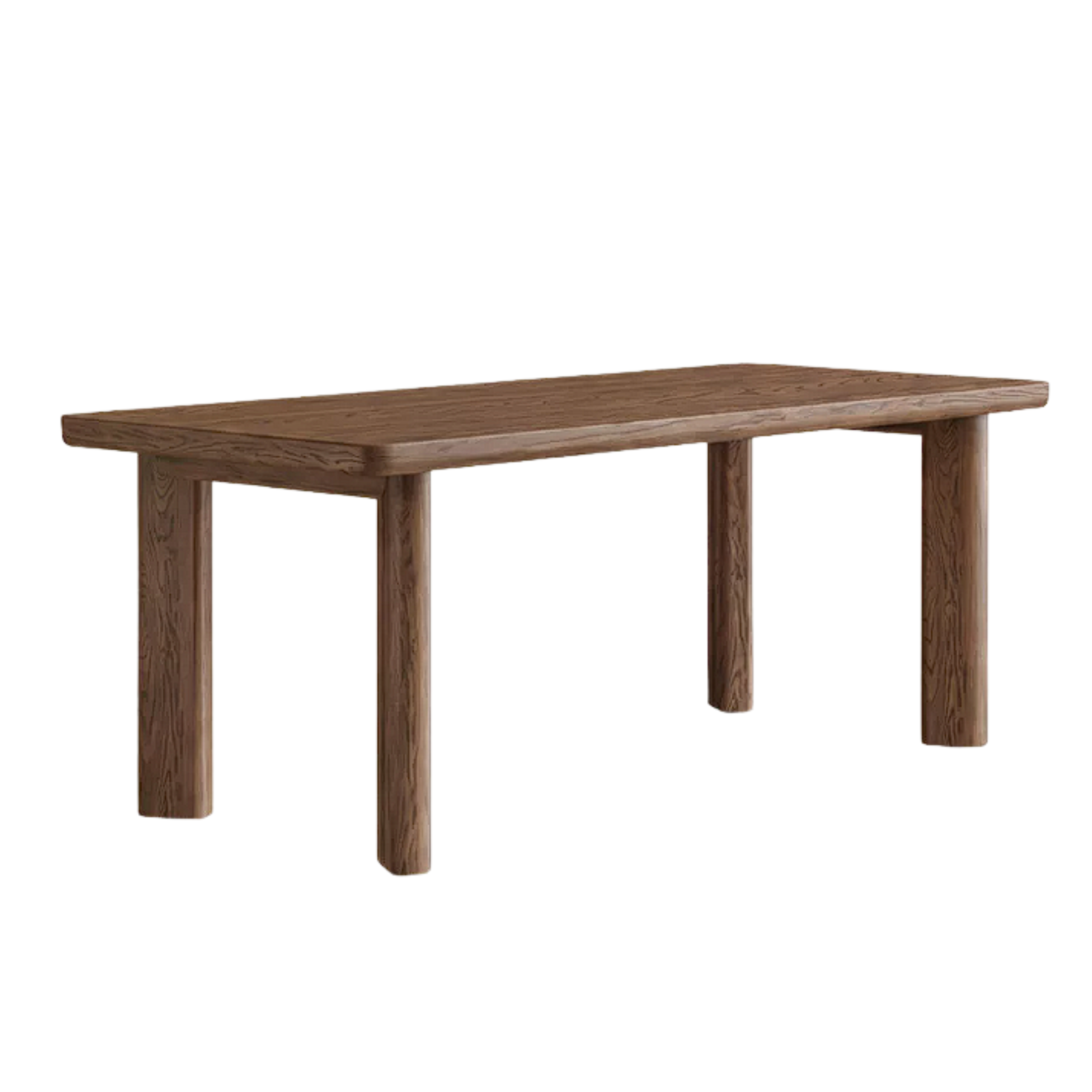 Oak Solid Wood Large Log Style Dining Table