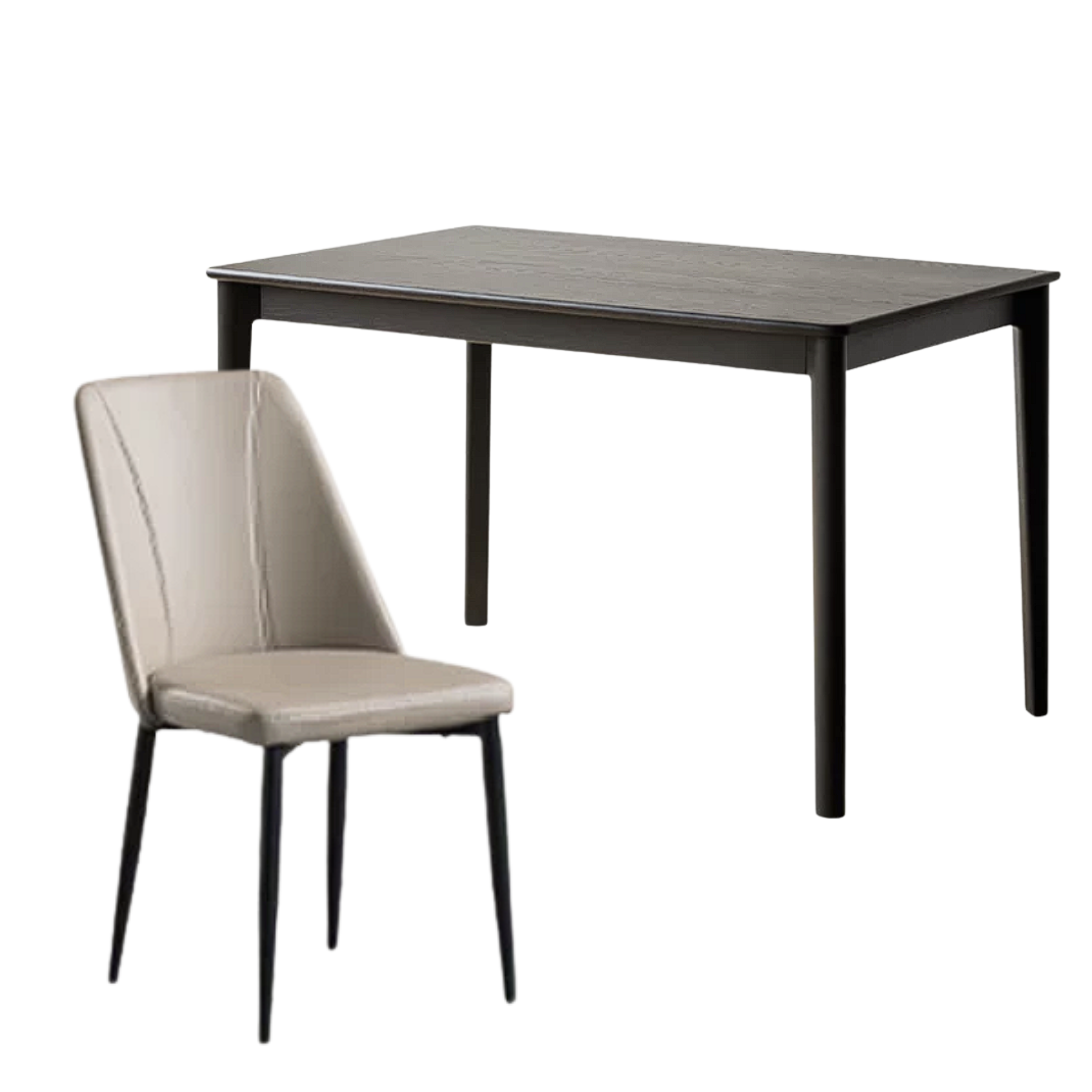 Oak Solid Wood Rectangular Wall-Mounted Dining Table