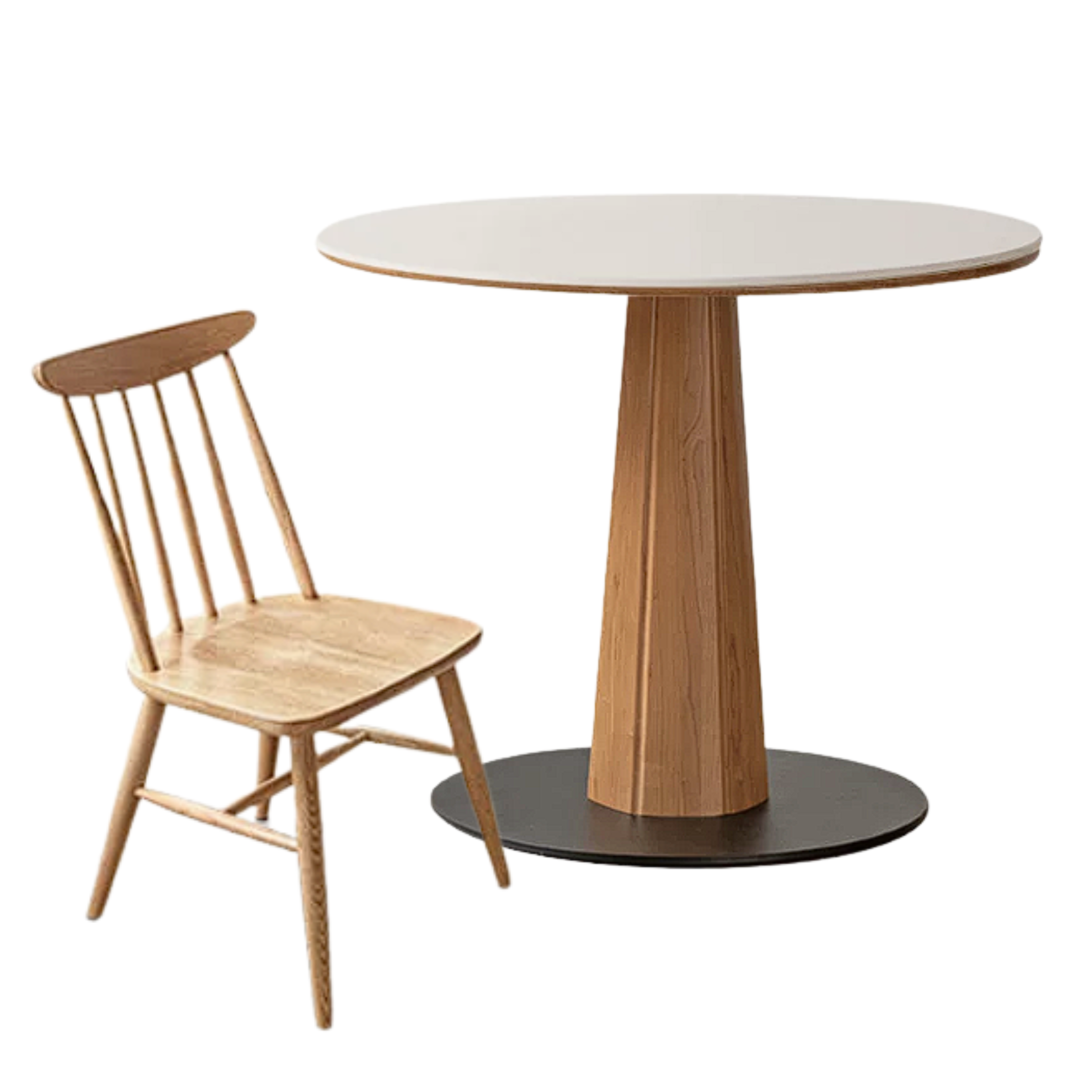 Ash Solid Wood Nordic Dining Round Table
