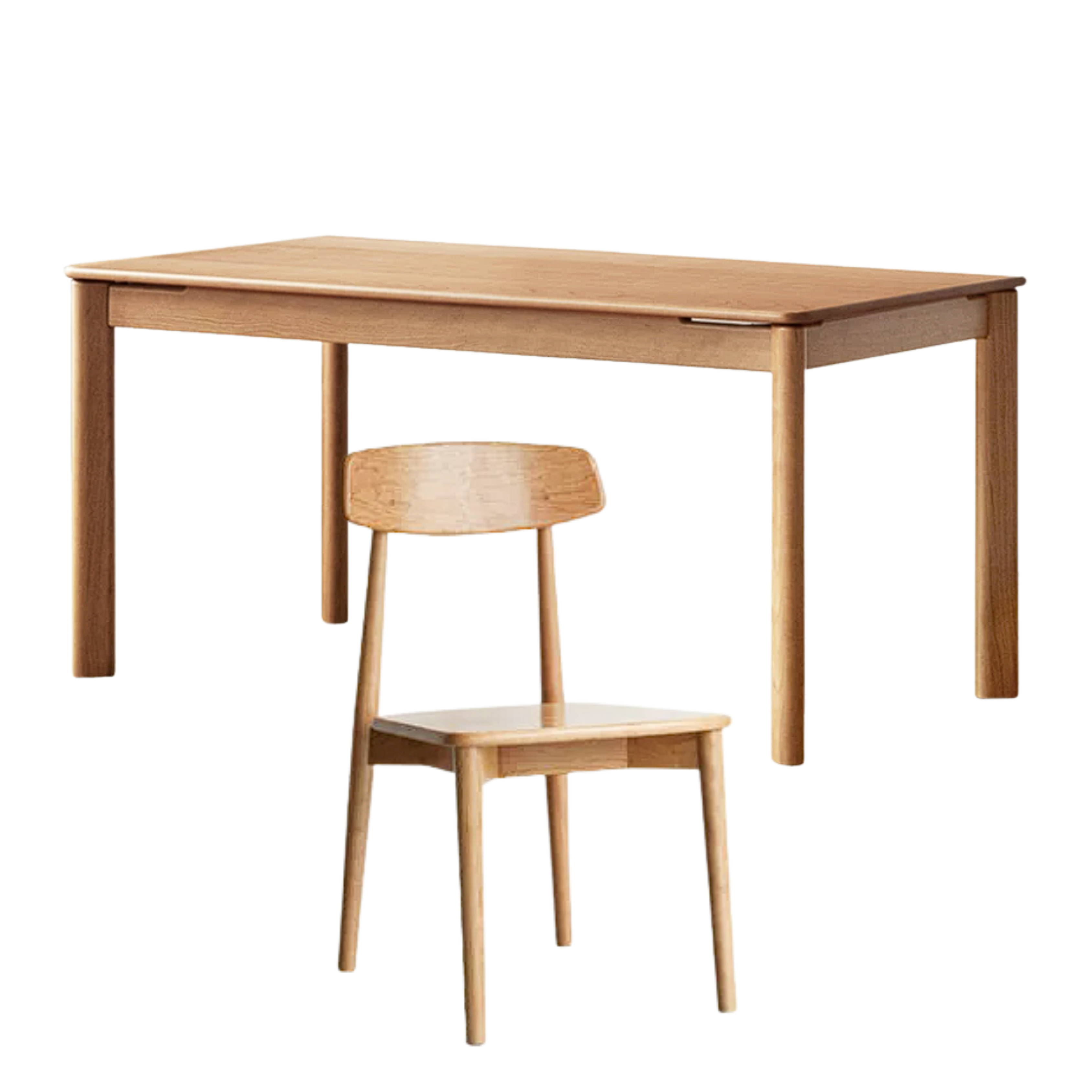 Cherry Solid Wood Medieval Style Dining Table