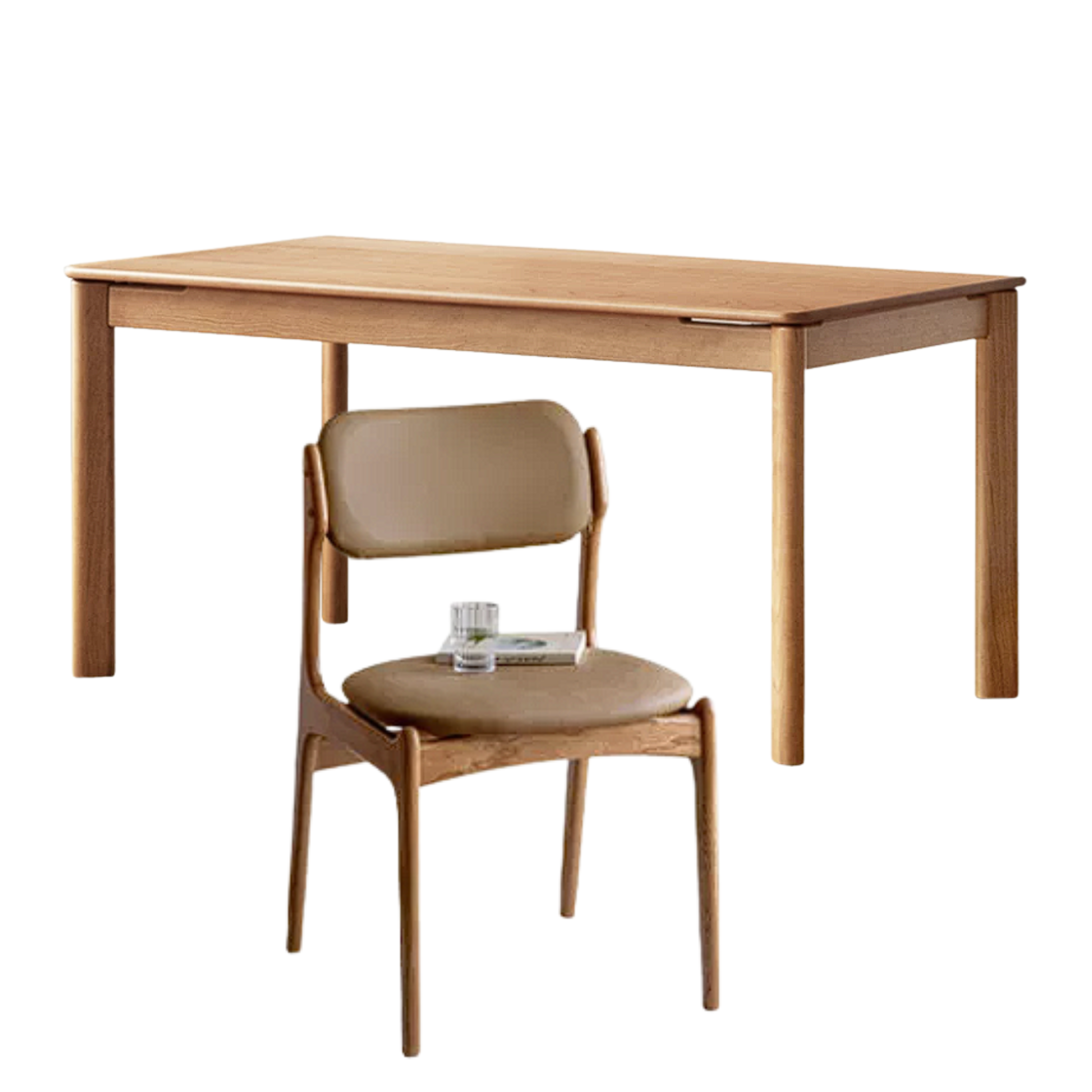 Cherry Solid Wood Medieval Style Dining Table