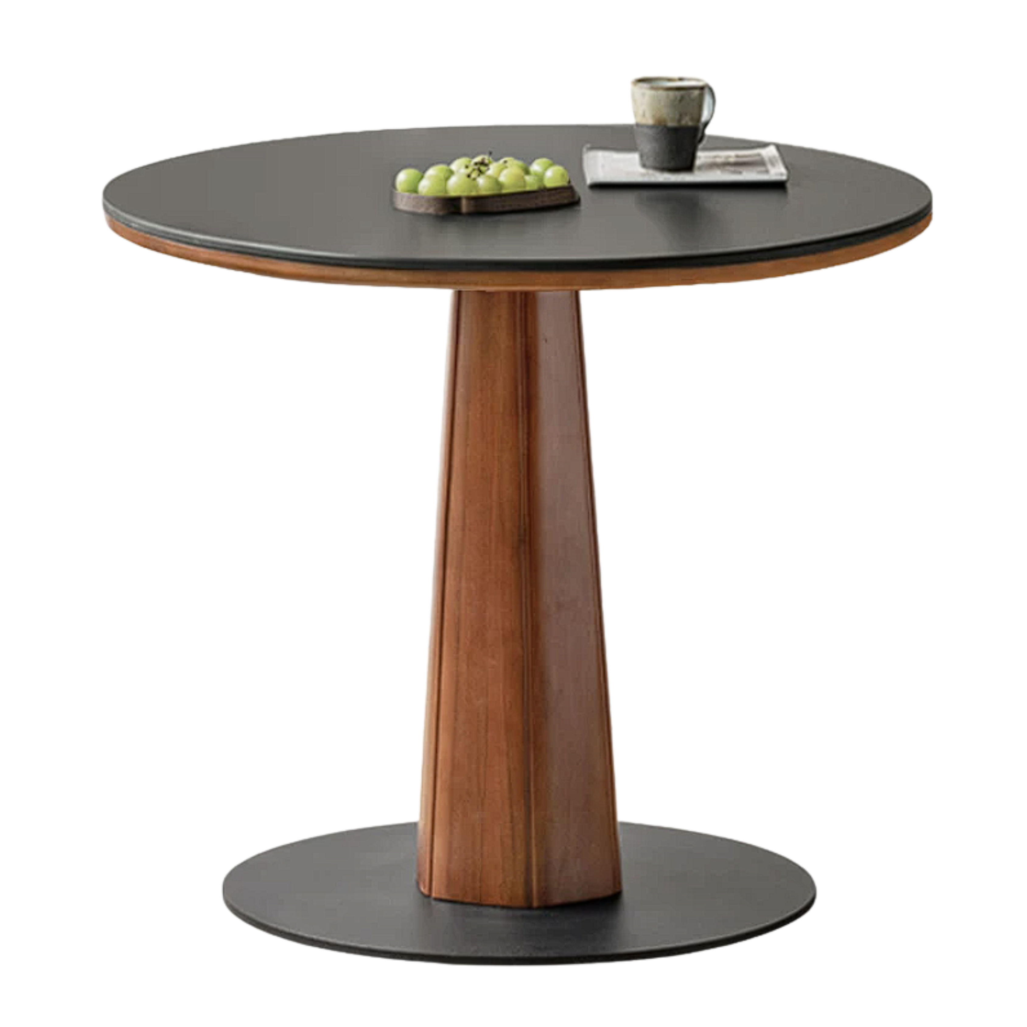 Poplar Solid Wood Medieval Style Rock Dining Table