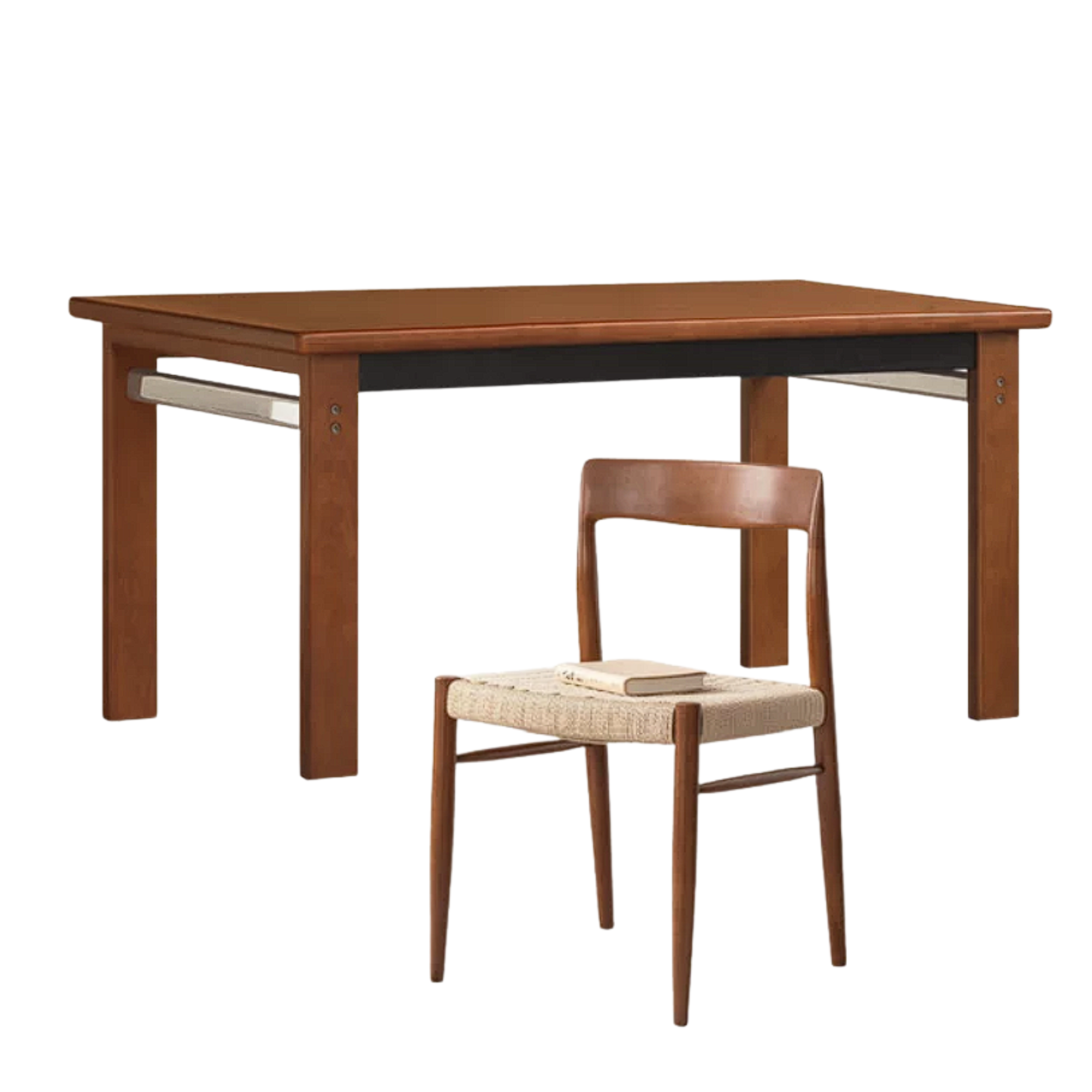 Poplar Solid Wood Bauhaus Retro Antique Style Dining Table