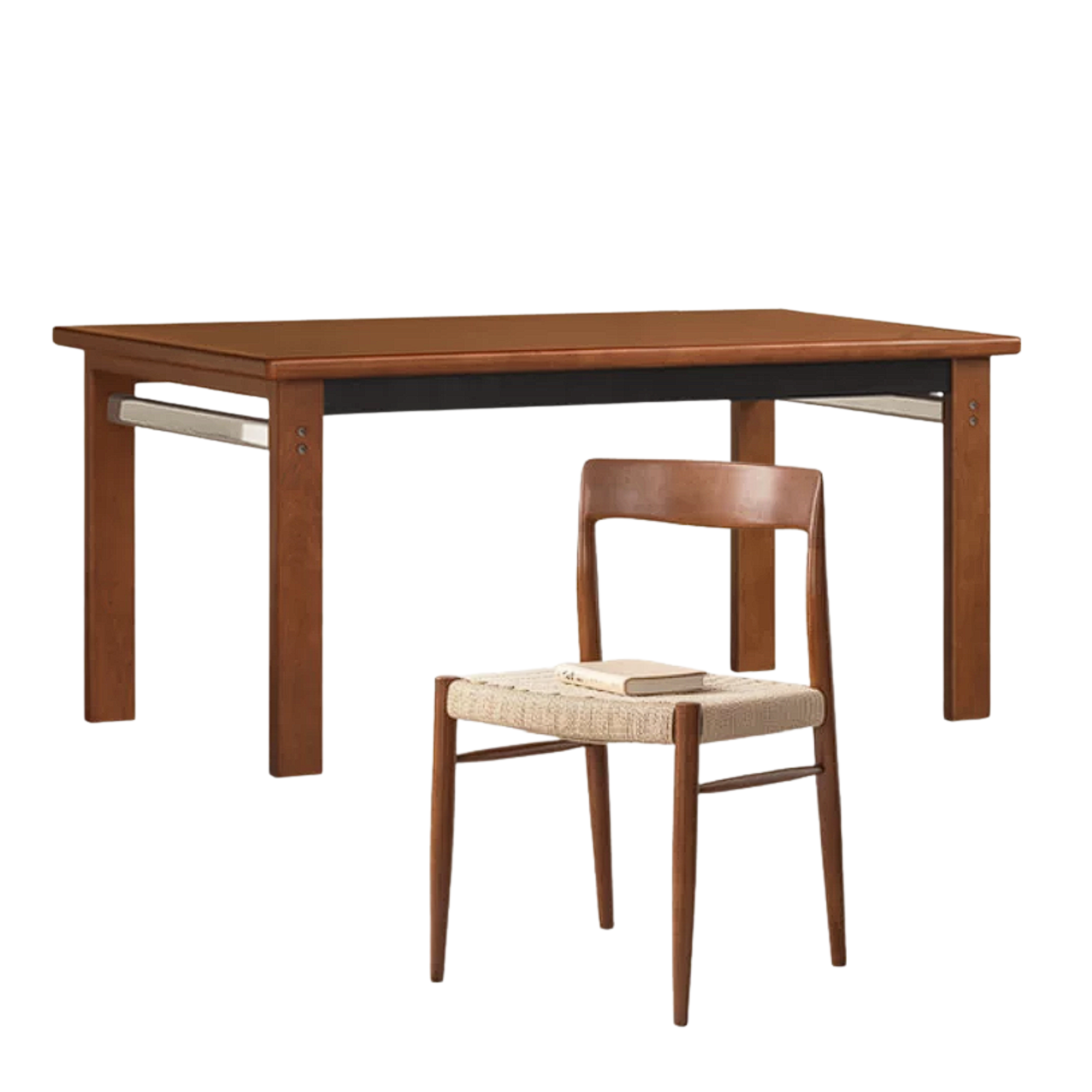 Poplar Solid Wood Bauhaus Retro Antique Style Dining Table