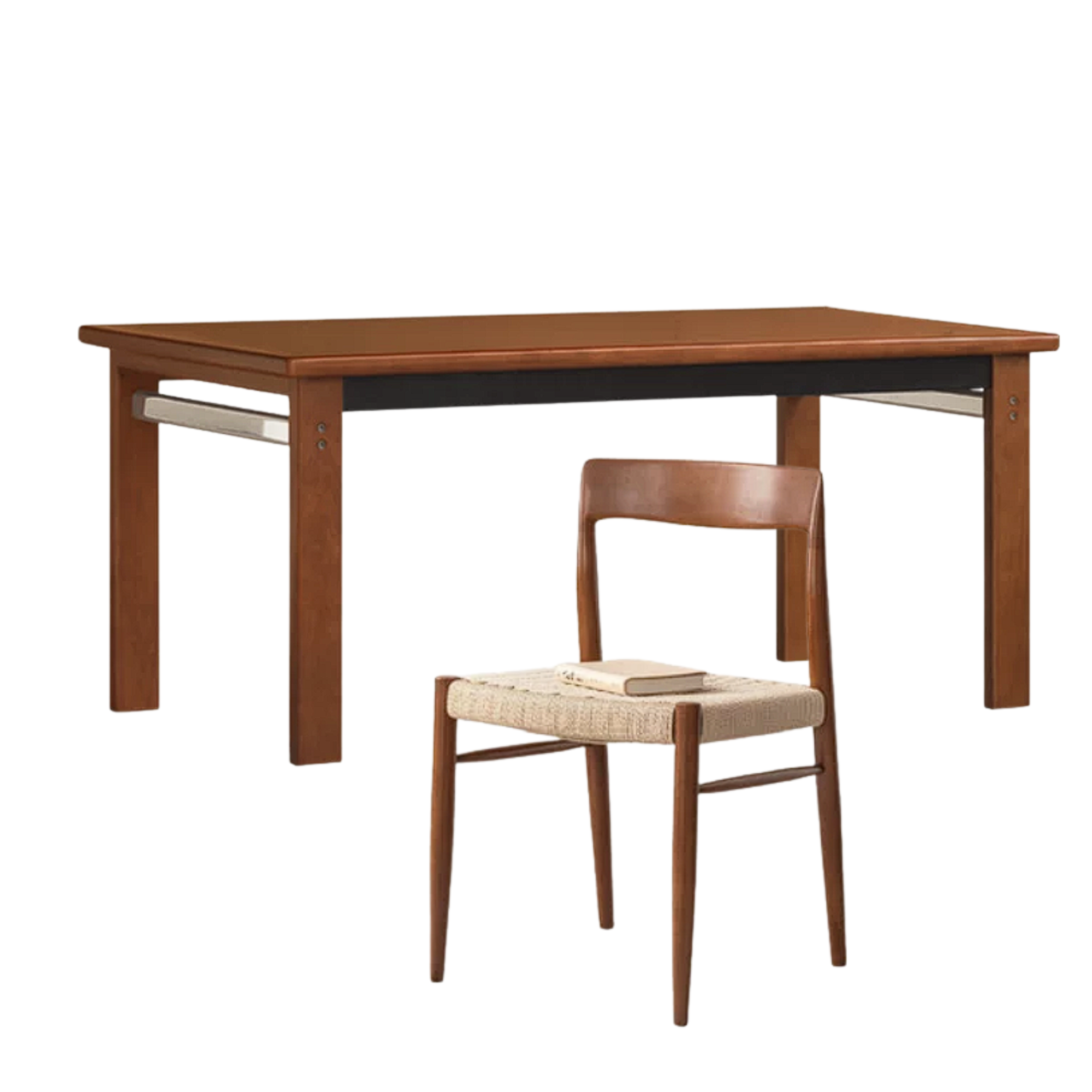 Poplar Solid Wood Bauhaus Retro Antique Style Dining Table