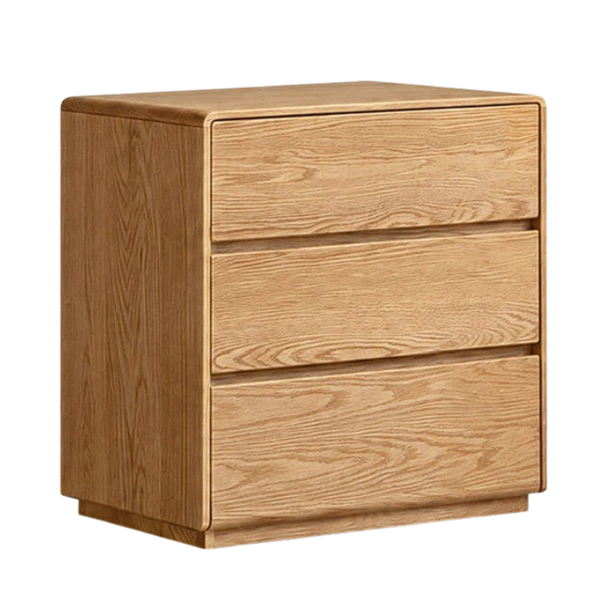 Oak, Ash Solid Wood Retractable Vanity Table Storage Cabinet
