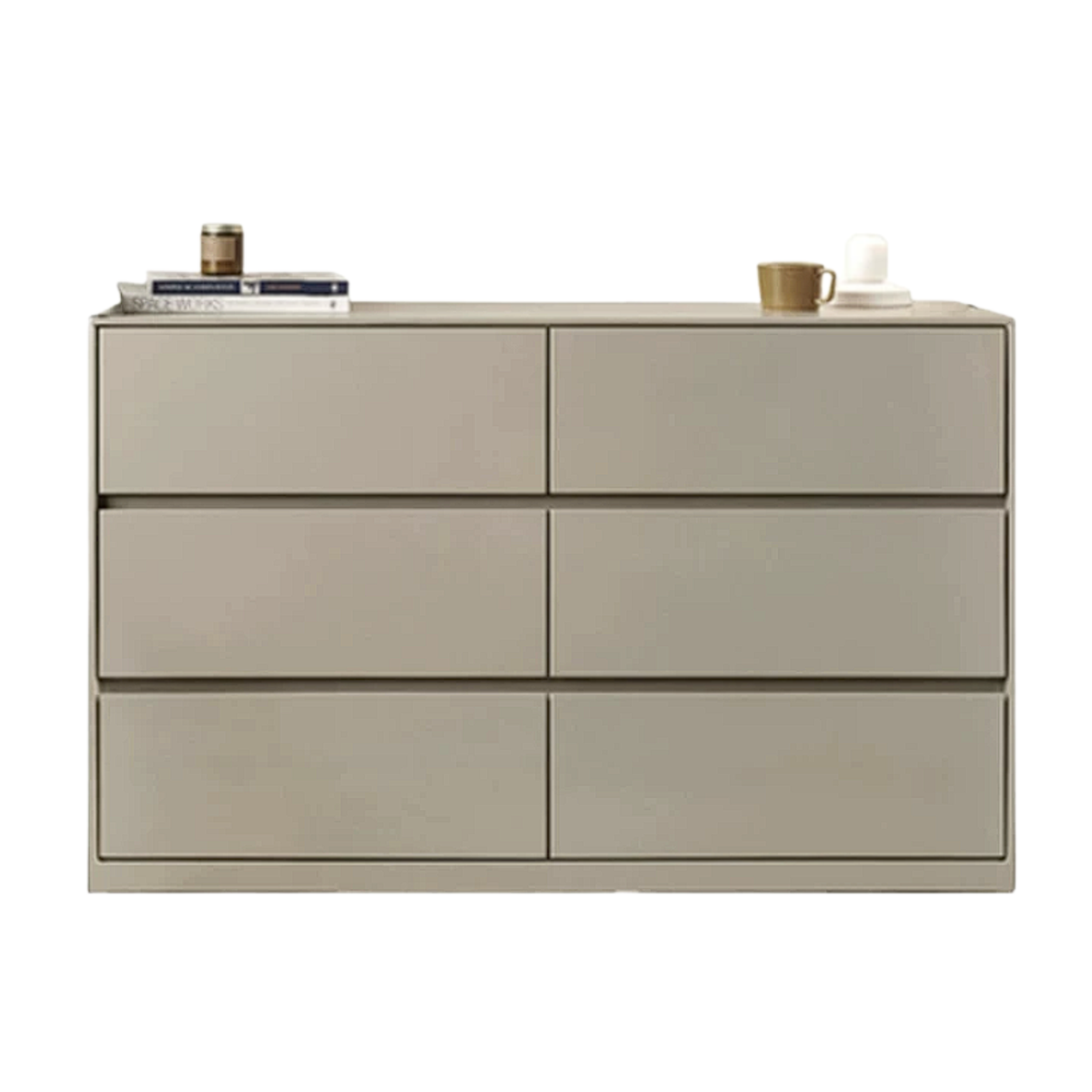 Solid Rubberwood Cream Style Chest of Drawers