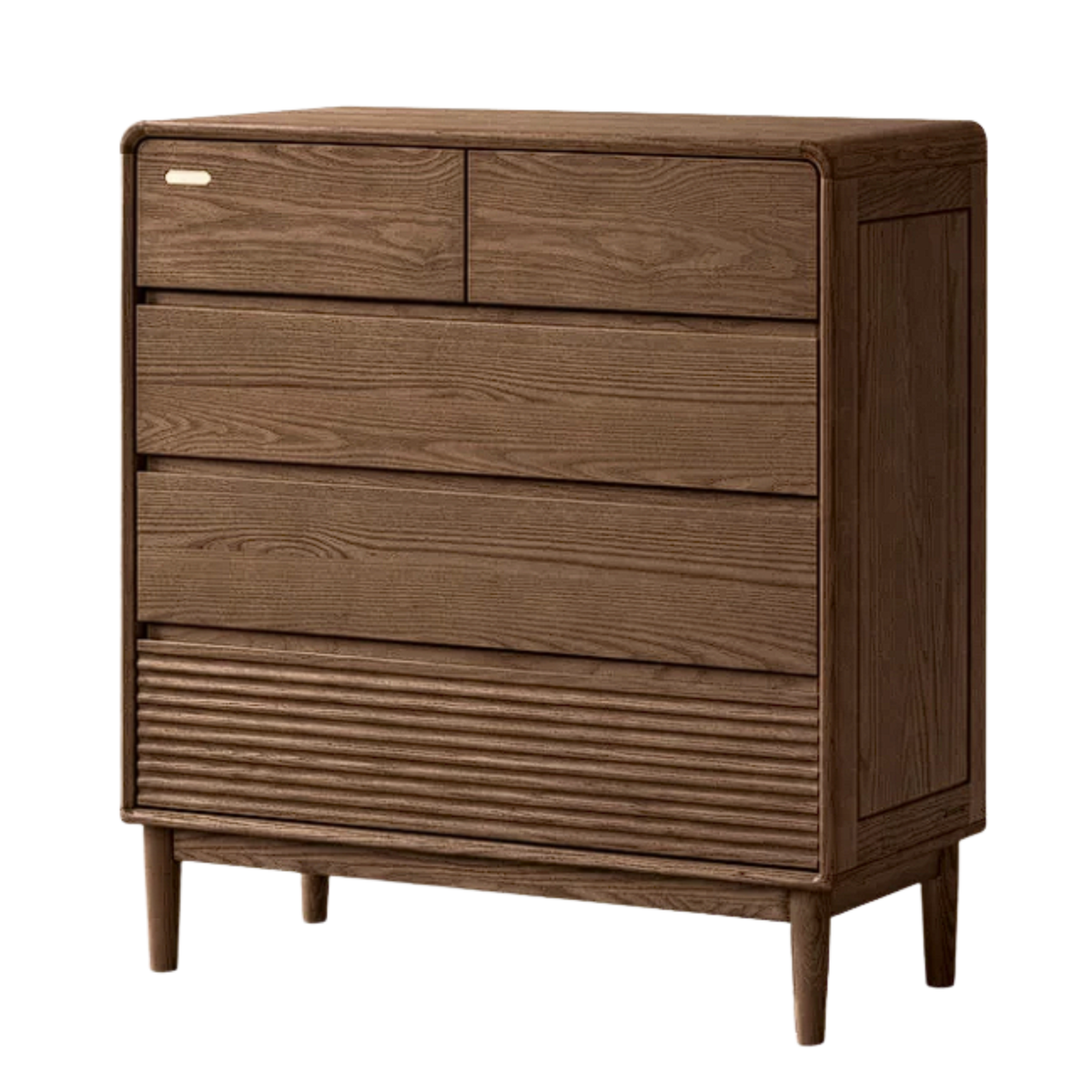 Ash, Oak Solid Wood Chest of Drawers with Modern Minimalist Design