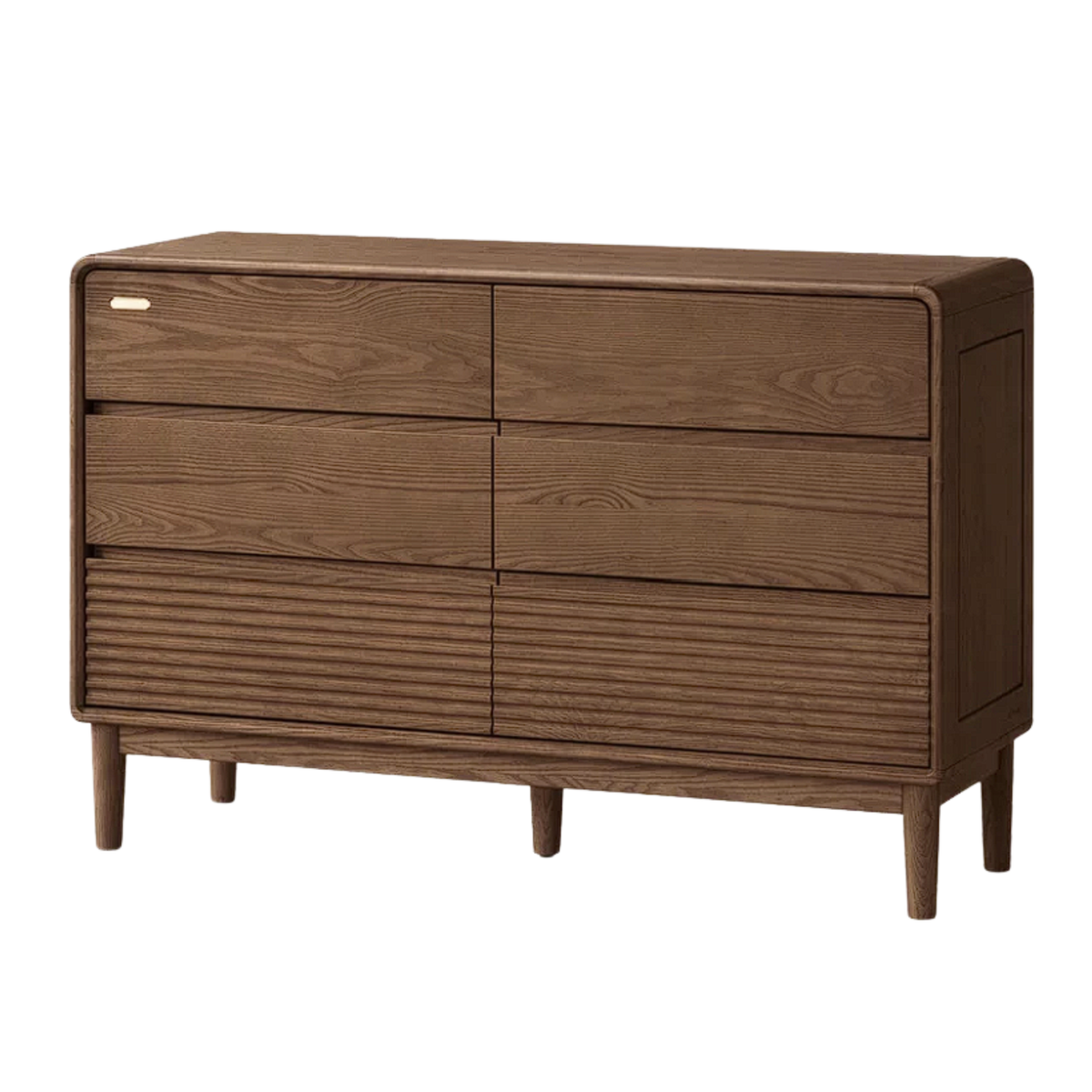 Ash, Oak Solid Wood Chest of Drawers with Modern Minimalist Design