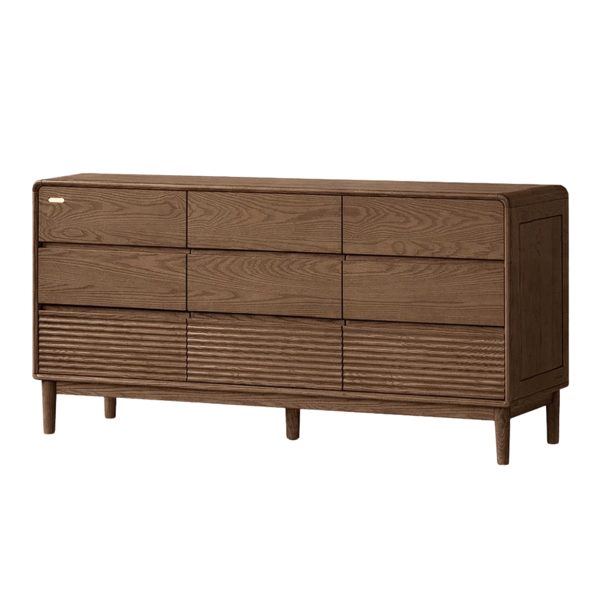 Ash, Oak Solid Wood Chest of Drawers with Modern Minimalist Design
