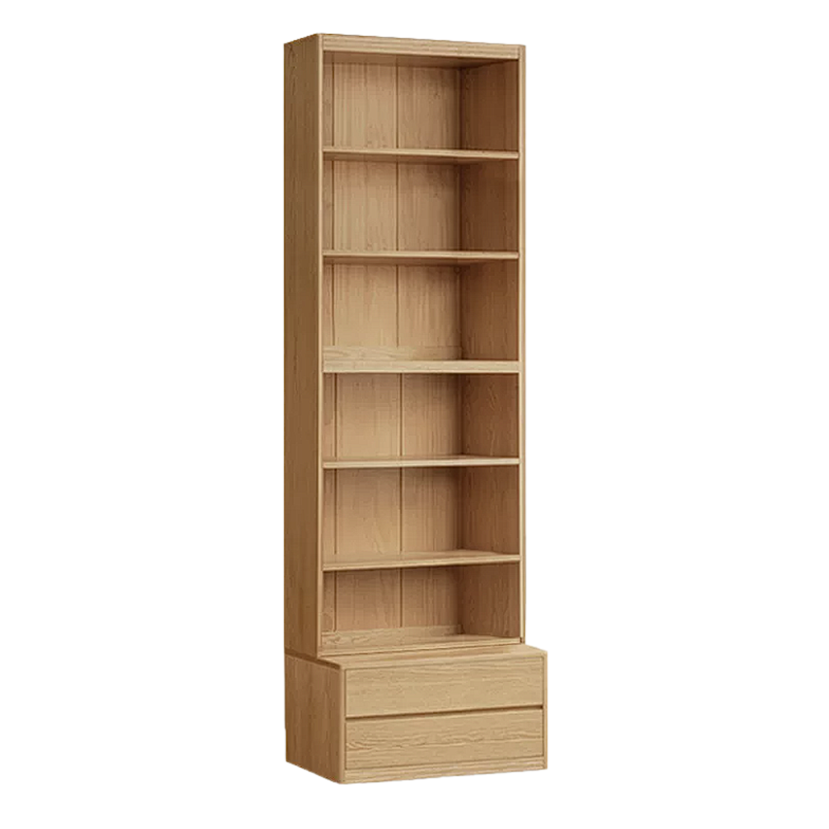 Ash, Oak Solid Wood Modern Combination Bookcase Integrated Card Seat