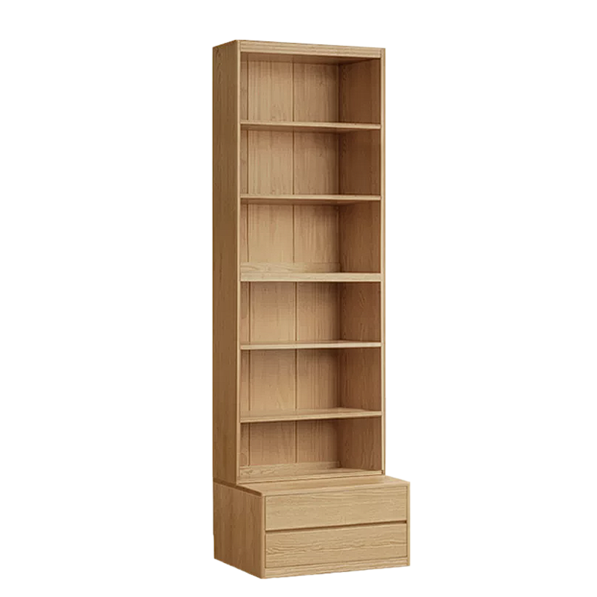 Ash, Oak Solid Wood Modern Combination Bookcase Integrated Card Seat