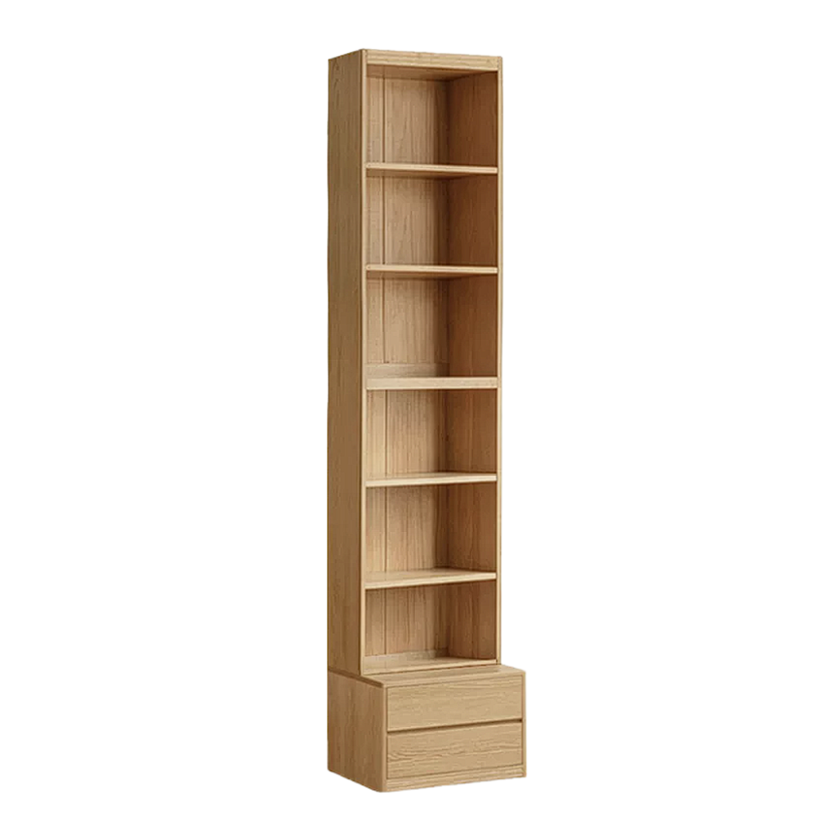 Ash, Oak Solid Wood Modern Combination Bookcase Integrated Card Seat