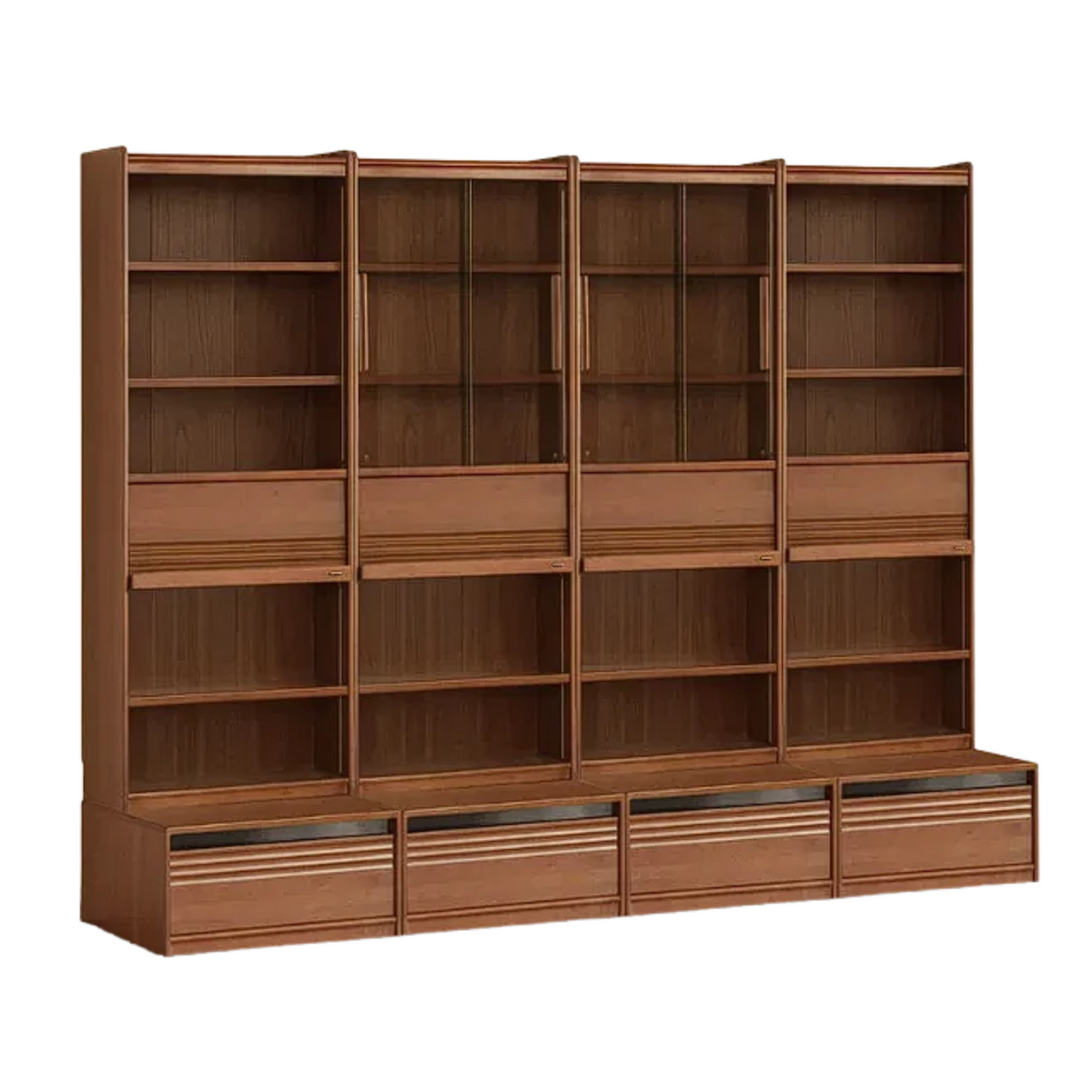 Tulipwood, Birch Solid Wood Antique Style Bookshelf