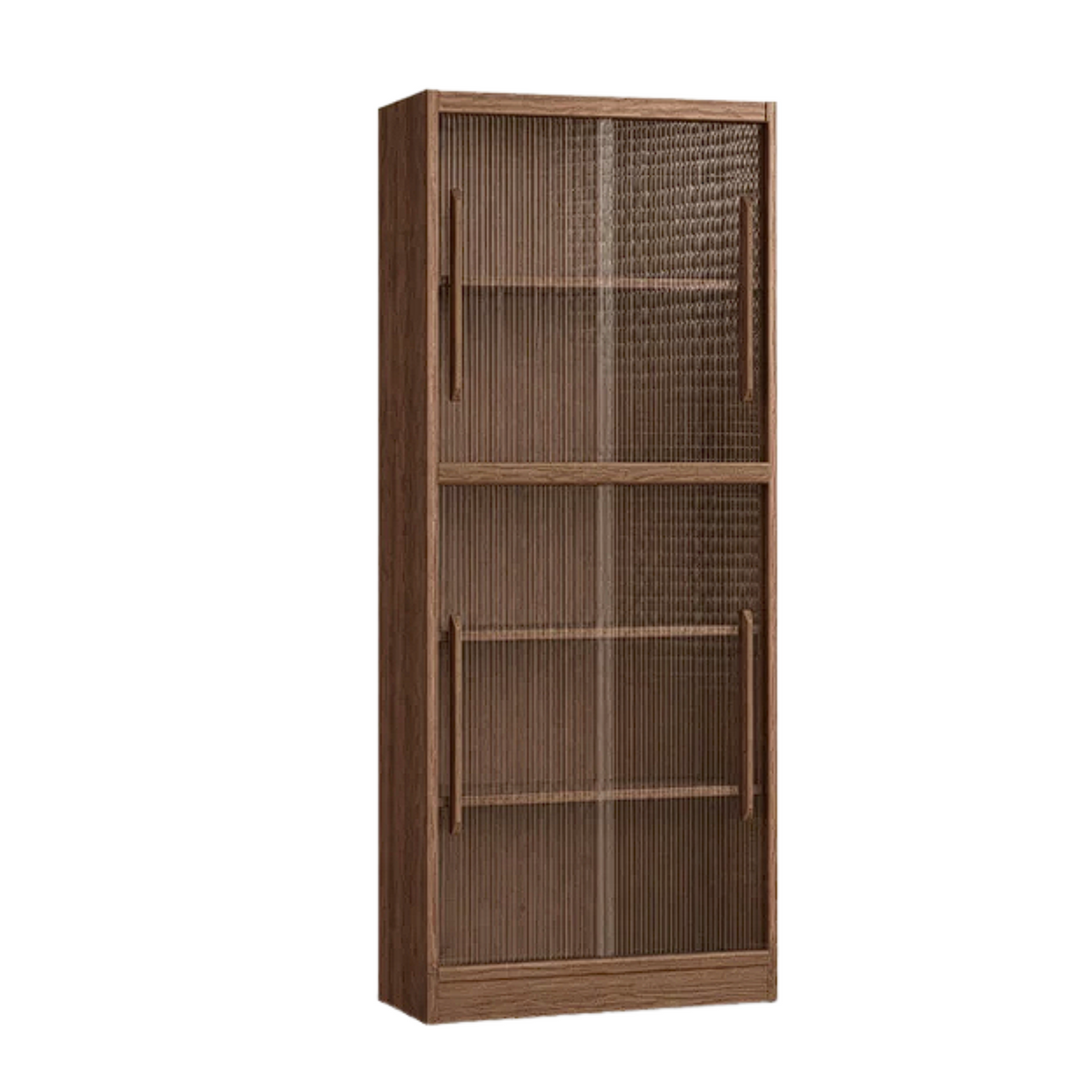 Ash Solid Wood Wall-Mounted Bookcase with Integrated Study Shelf
