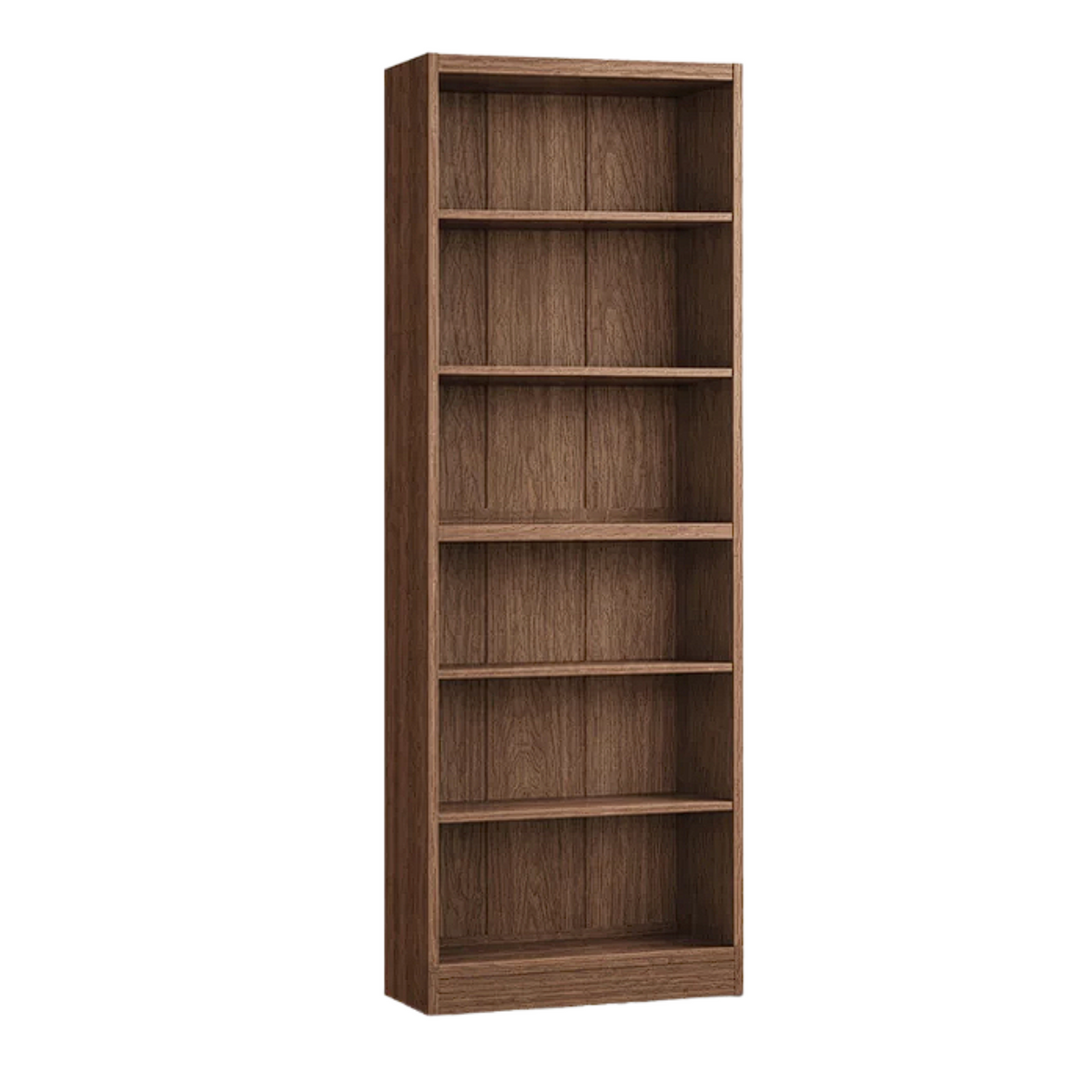 Ash Solid Wood Wall-Mounted Bookcase with Integrated Study Shelf