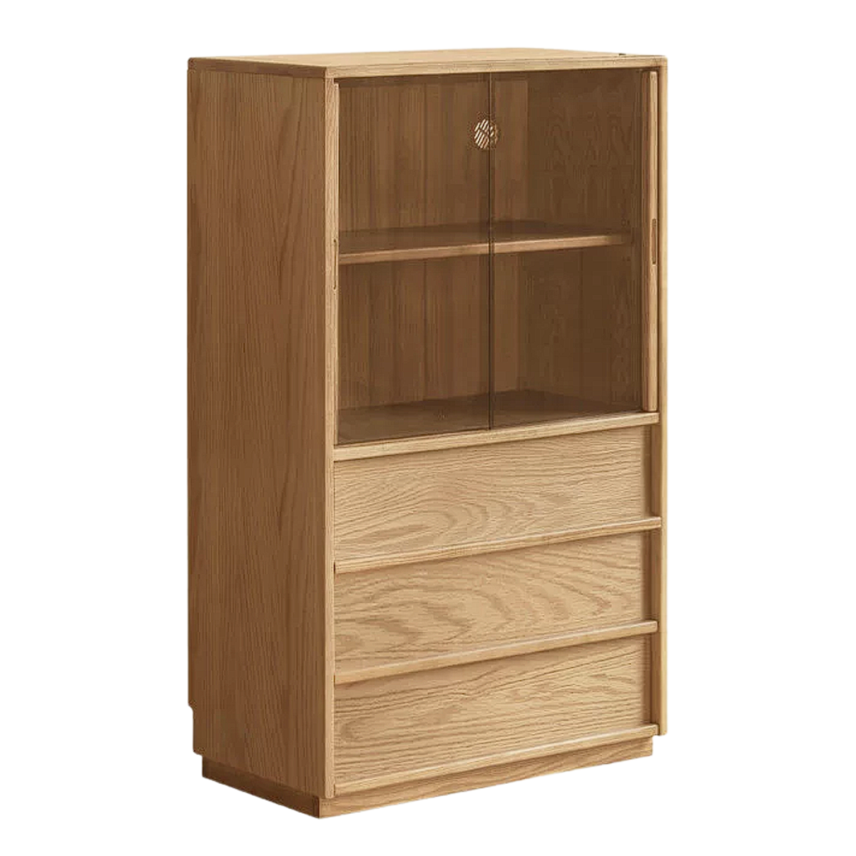 Ash Solid Wood Edge Cabinet Wabi Sabi Style