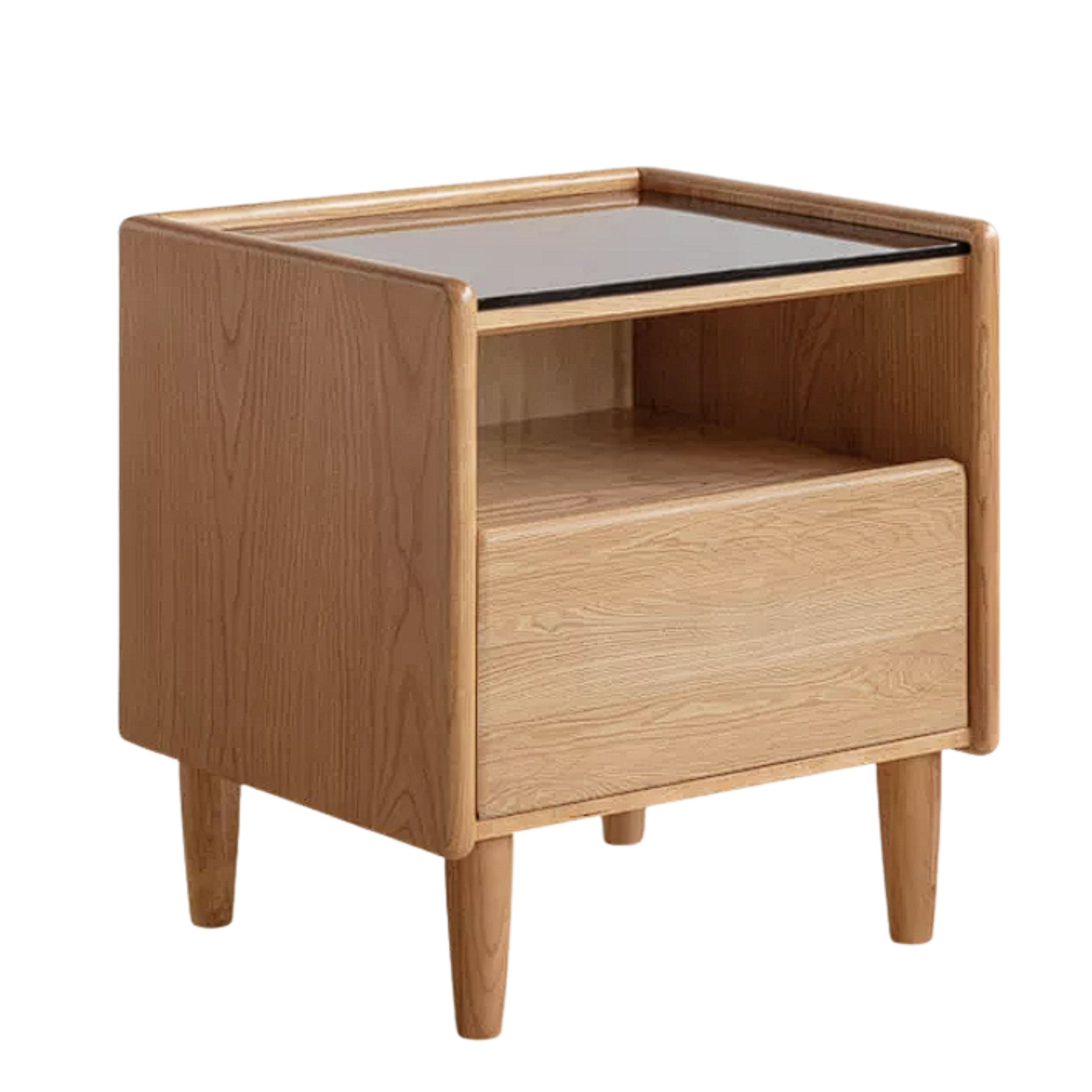 Cherry Solid Wood Retro Nightstand