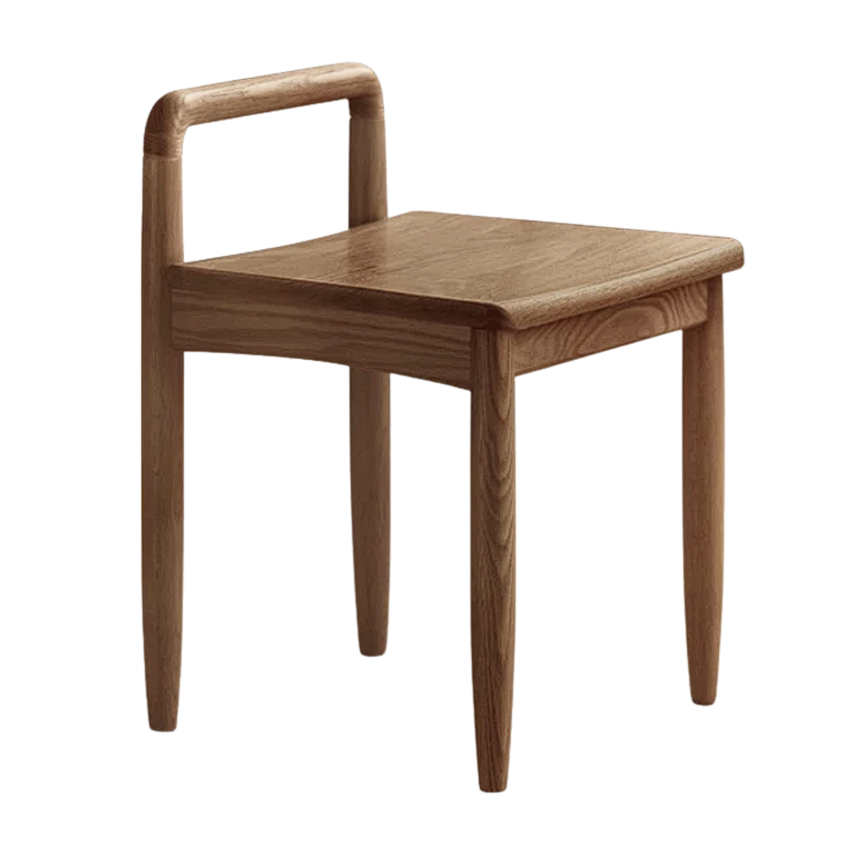 Black Walnut, Oak Solid Wood Soft Padded Low Back Chair