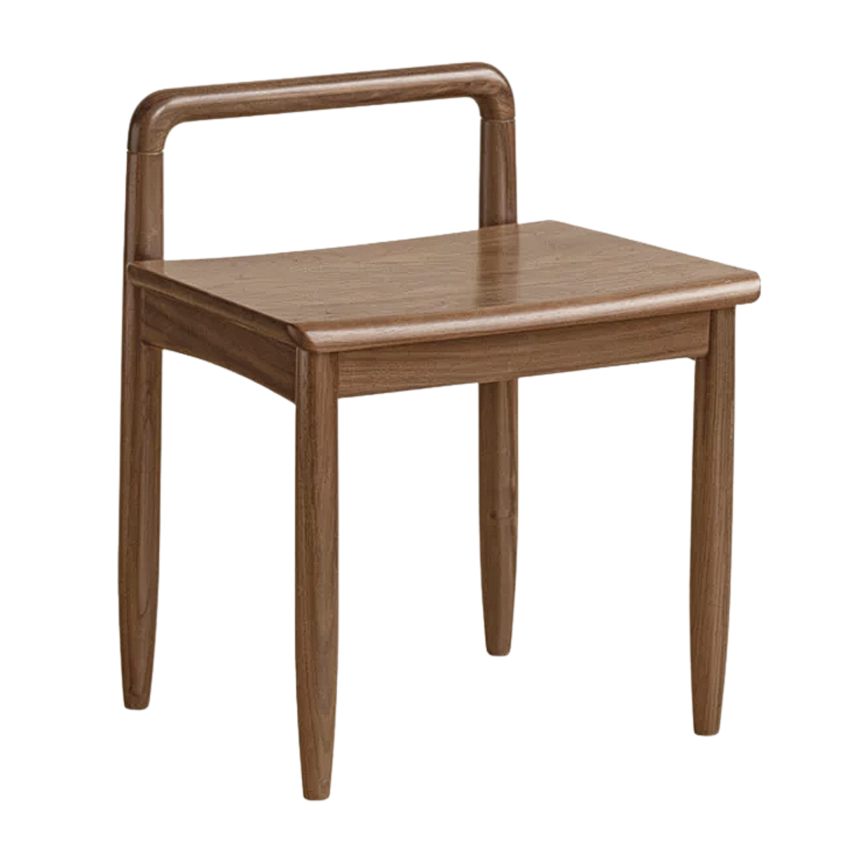 Black Walnut, Oak Solid Wood Soft Padded Low Back Chair