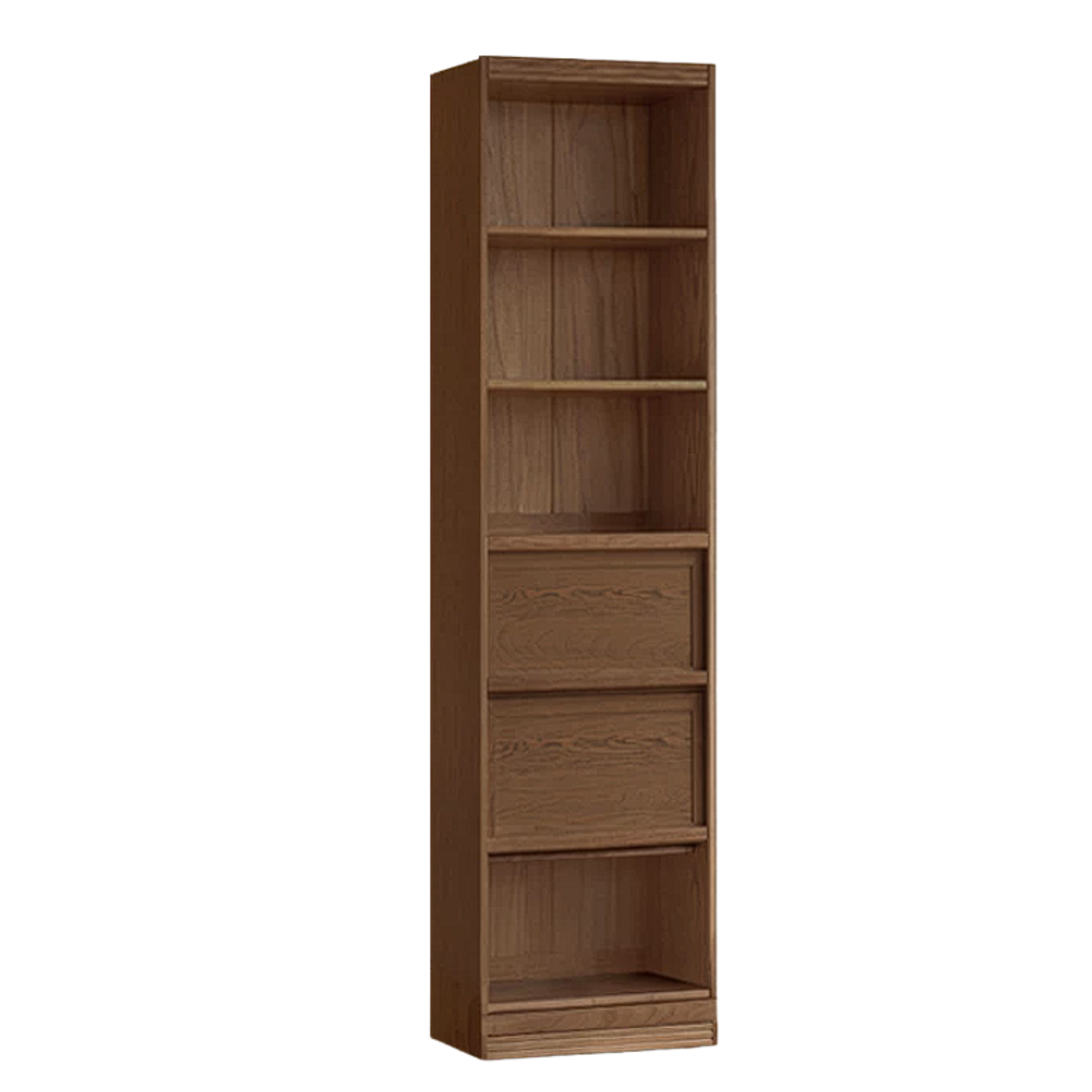 Sandalwood, Oak, Ash Solid Wood Combination Bookcase