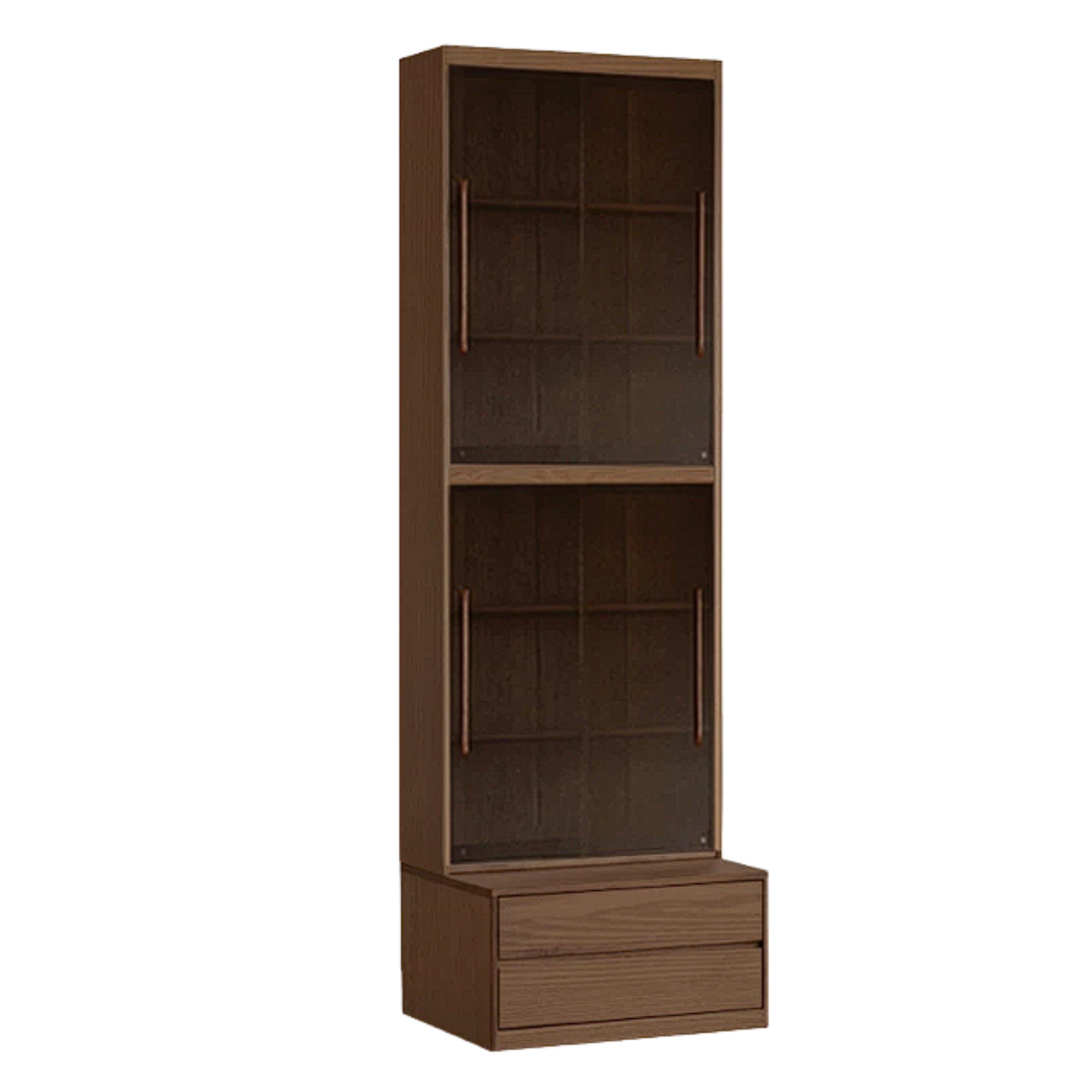 Sandalwood, Oak, Ash Solid Wood Combination Bookcase