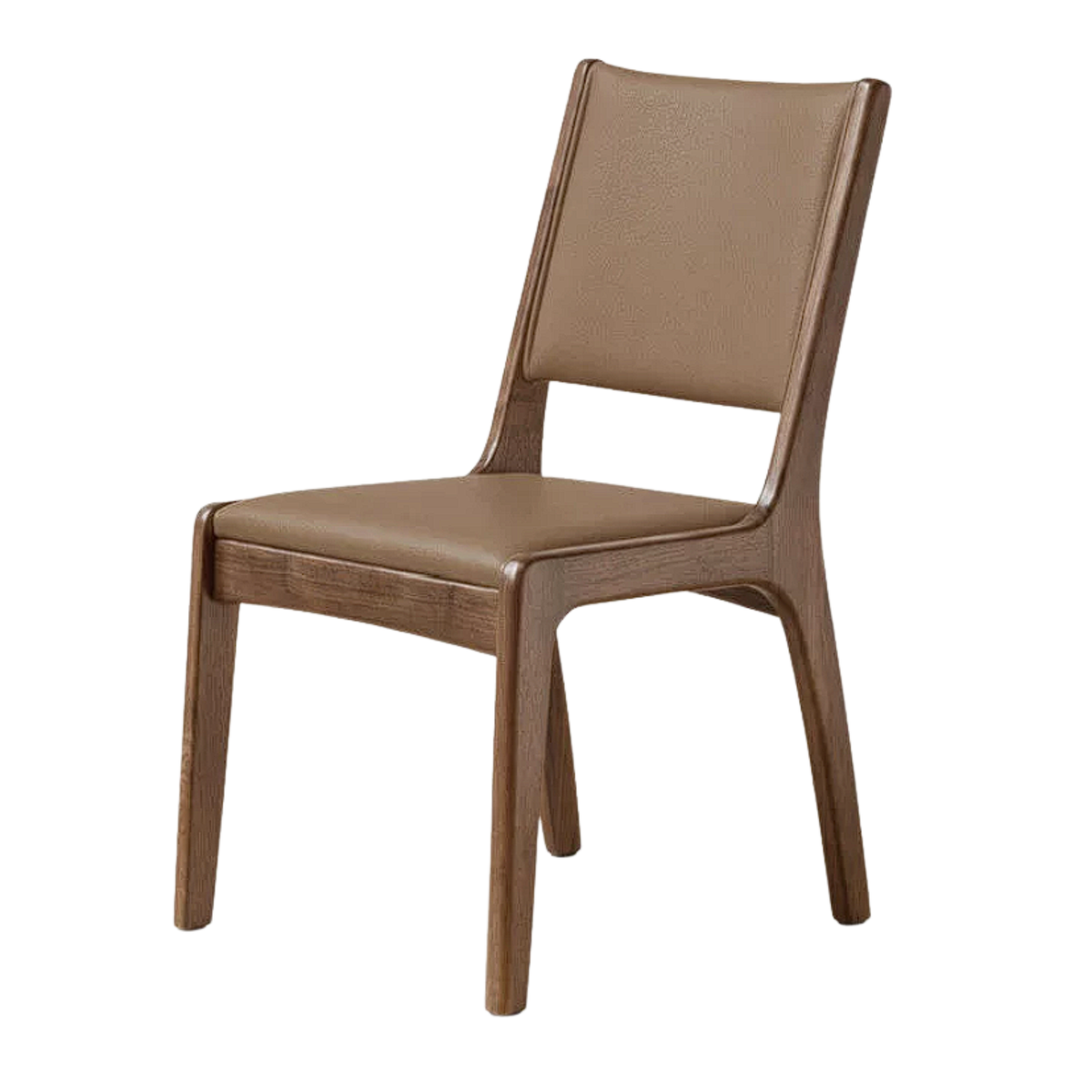 4 pcs - Black Walnut, Oak Solid Wood Dining Chair upholstered