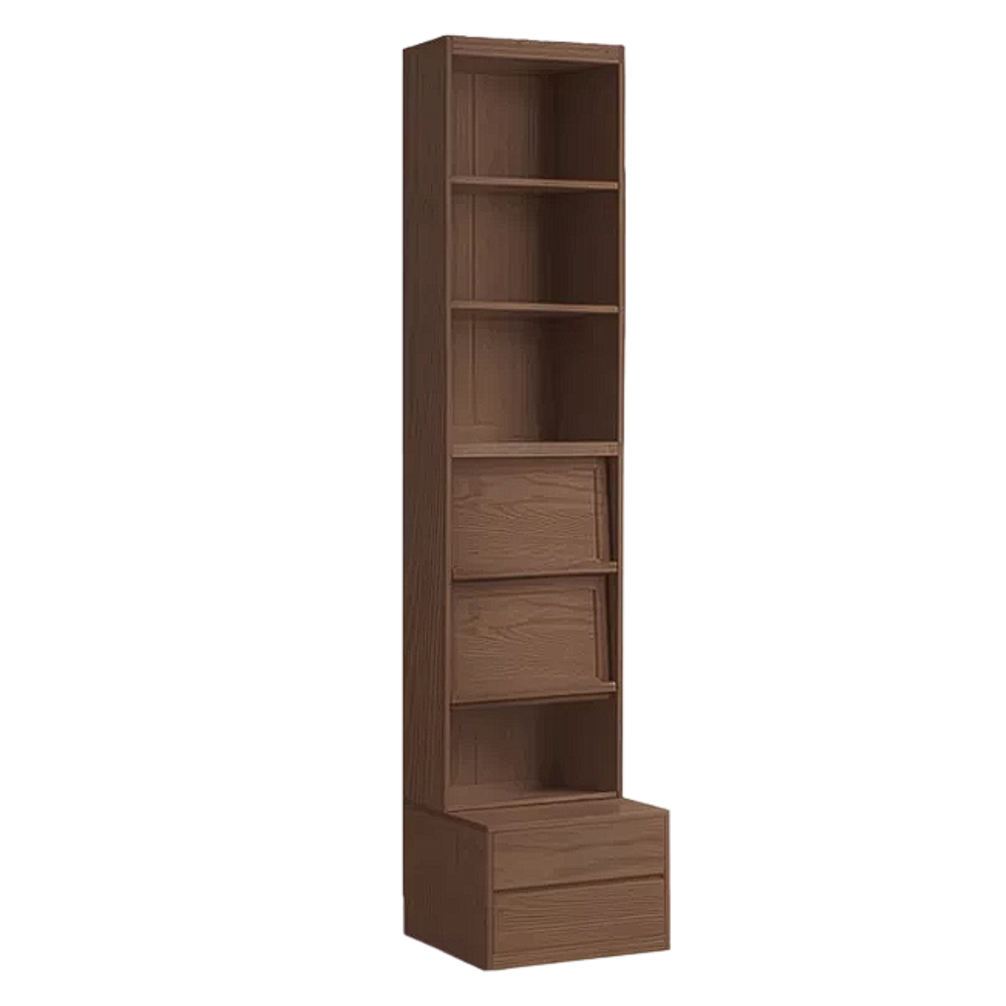 Sandalwood, Oak, Ash Solid Wood Combination Bookcase