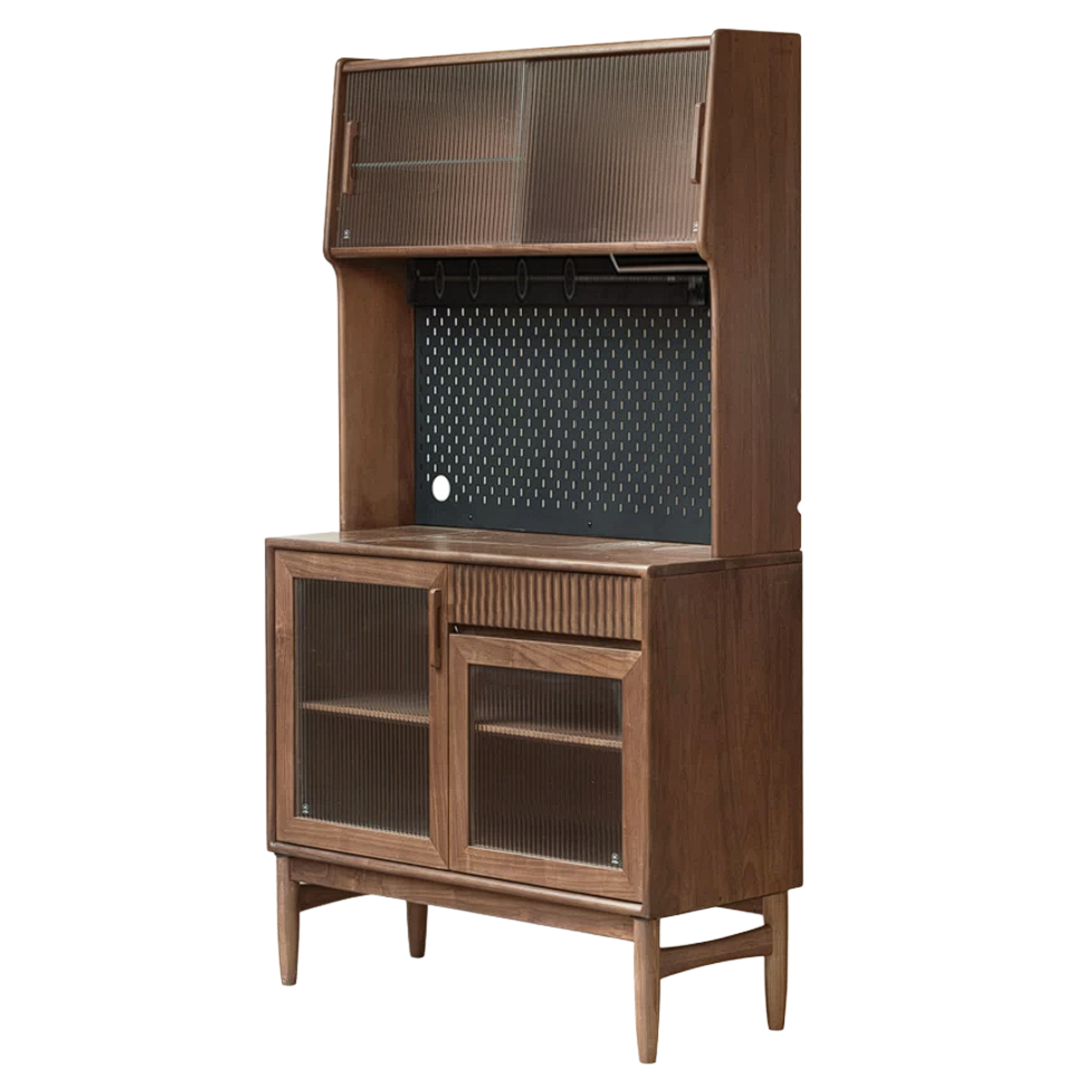 Oak, Black Walnut, South American Walnut, Solid Longan Hardwood, Red Zebrawood Solid Wood Light Luxury Sideboard