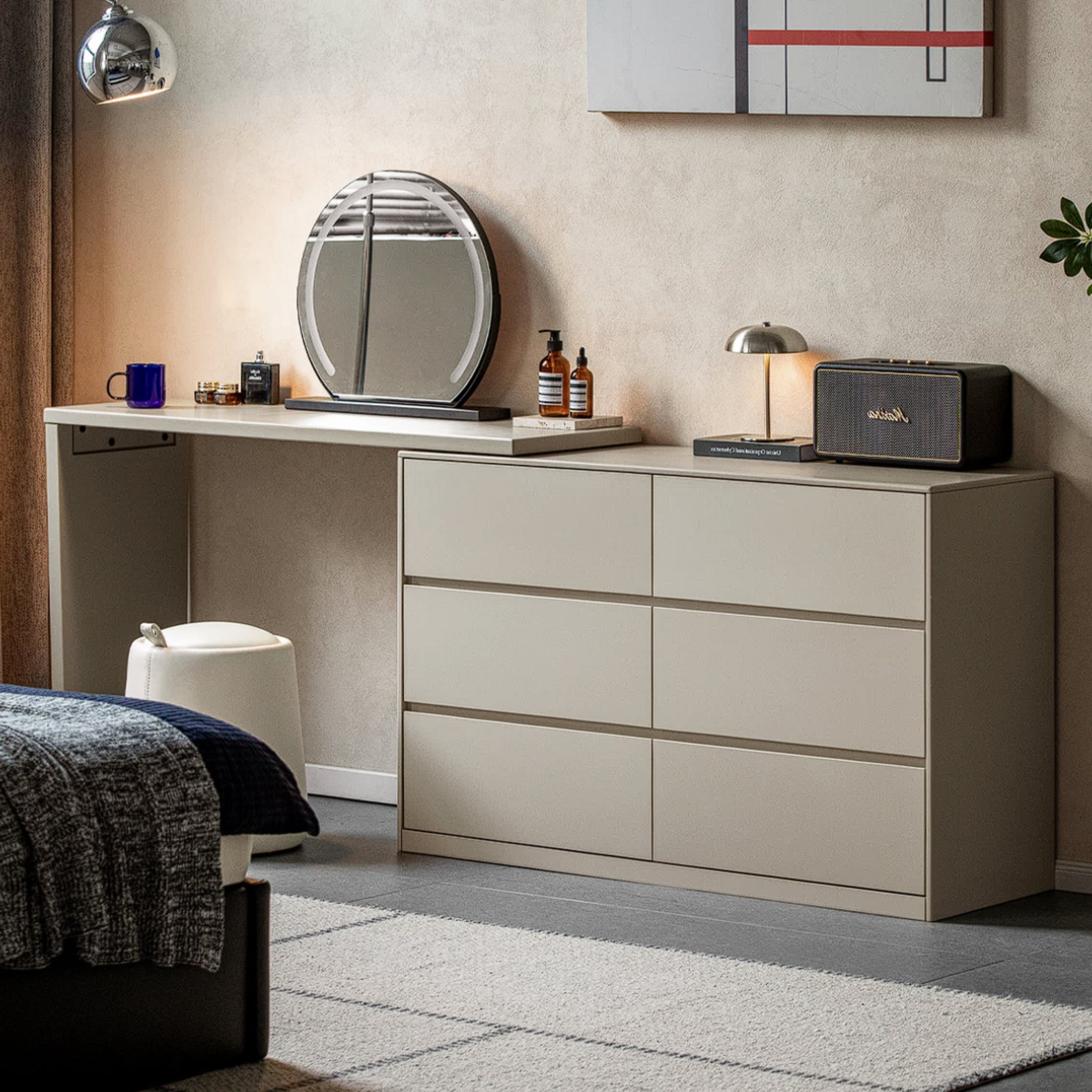 Solid RubberWood Vanity Table