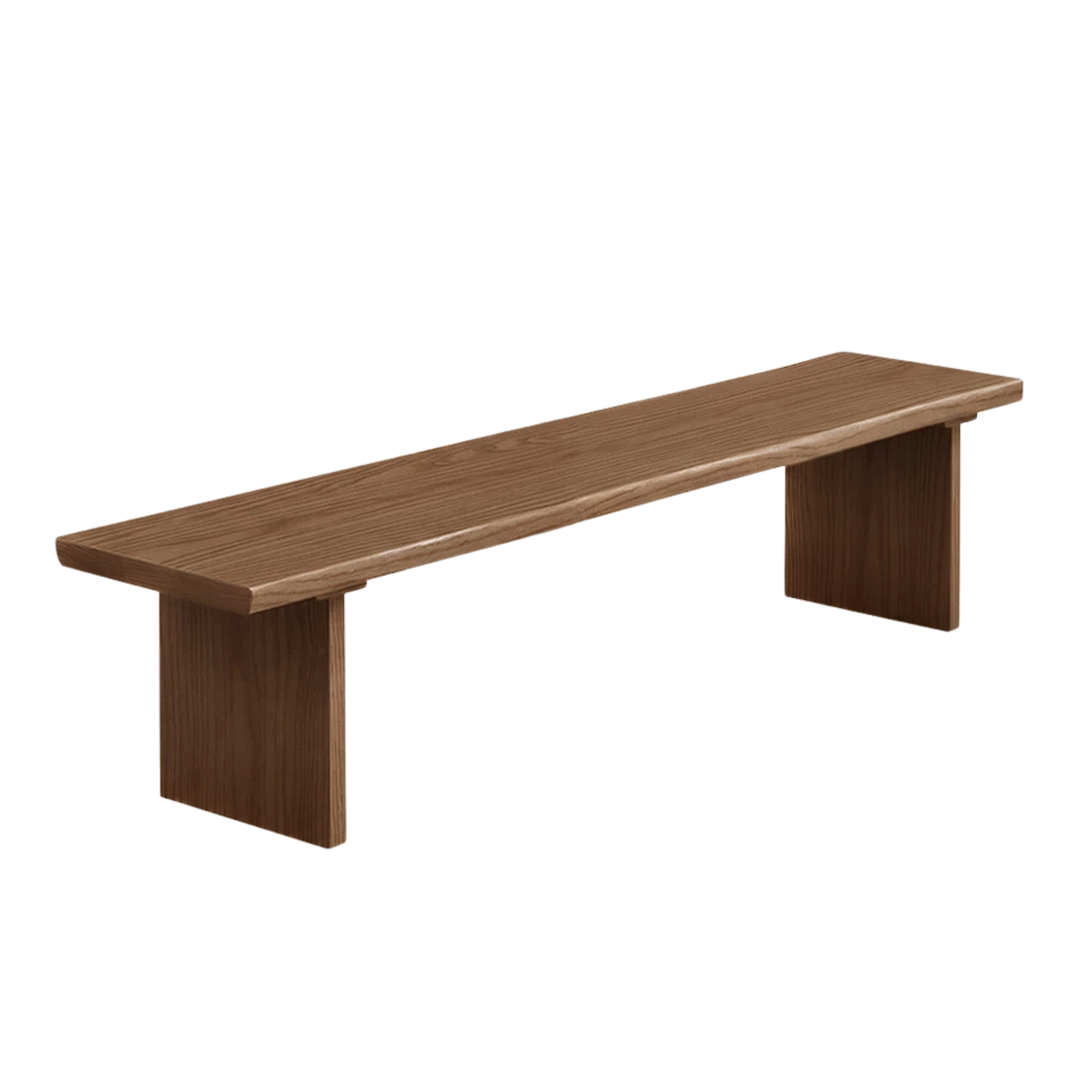Black Walnut, Ash, South American Walnut Solid Wood Wabi Sabi Bench