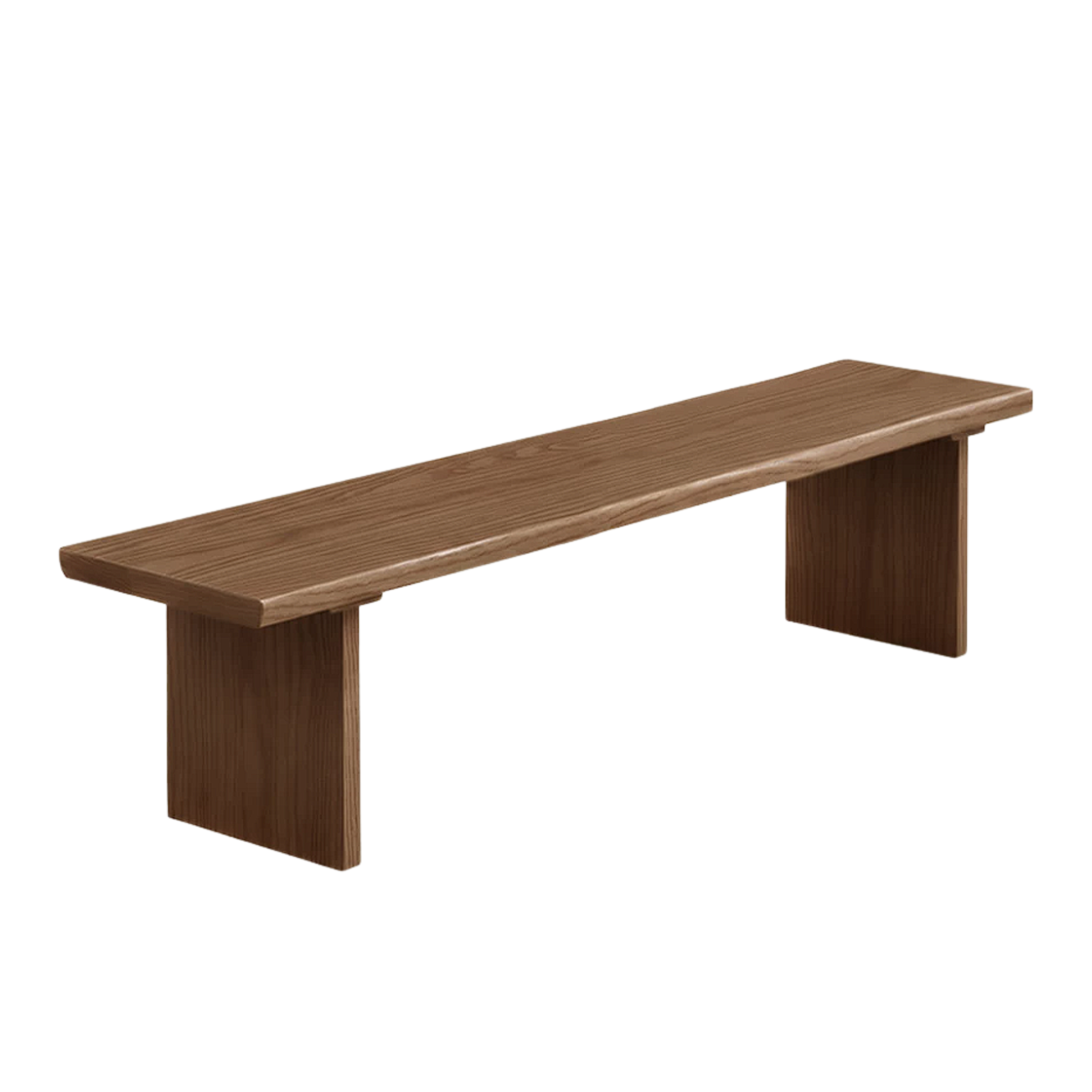 Black Walnut, Ash, South American Walnut Solid Wood Wabi Sabi Bench