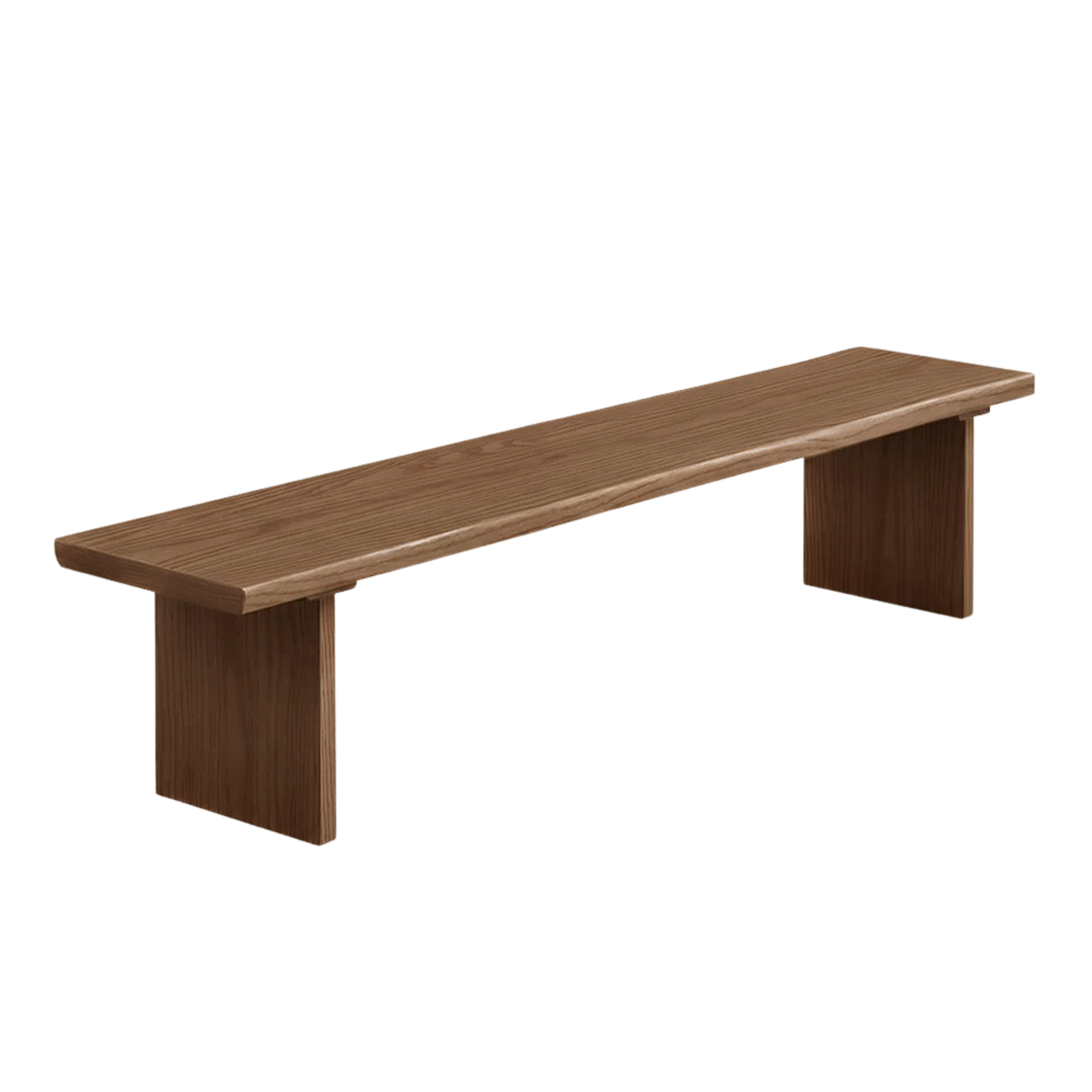 Black Walnut, Ash, South American Walnut Solid Wood Wabi Sabi Bench