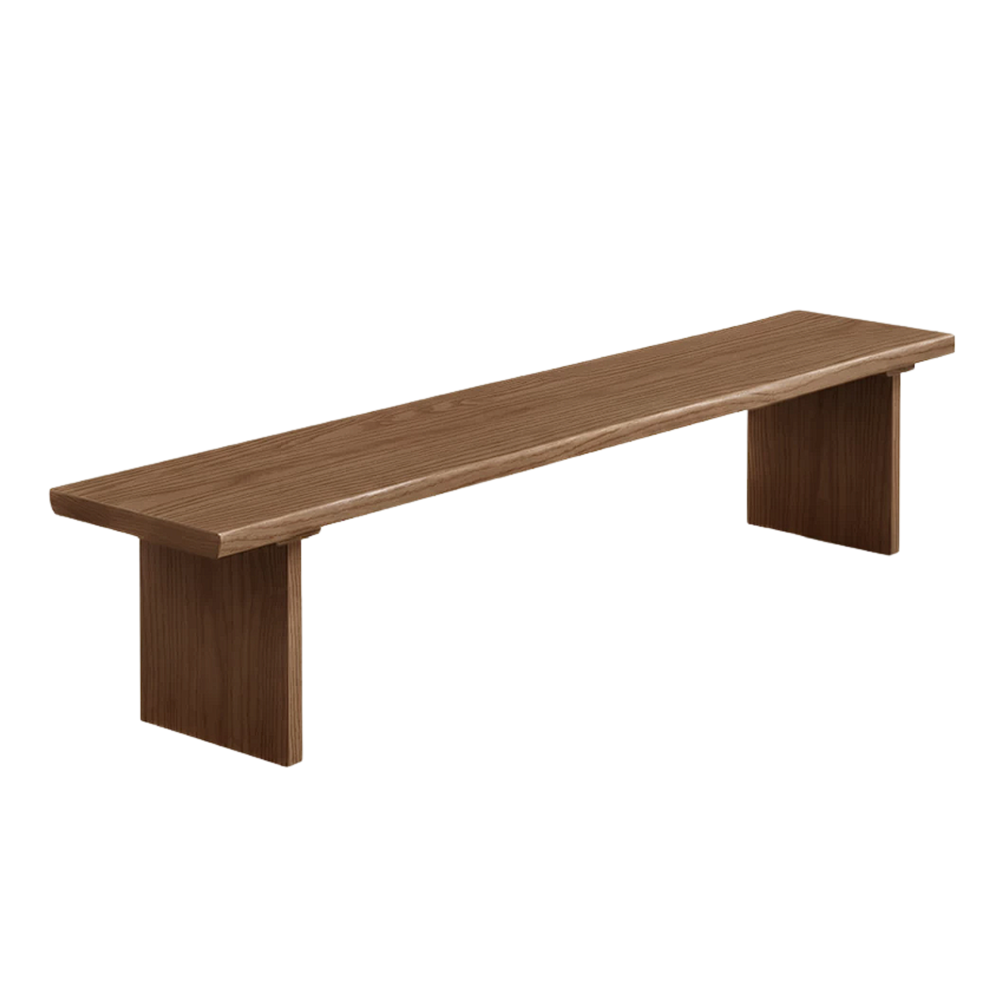 Black Walnut, Ash, South American Walnut Solid Wood Wabi Sabi Bench