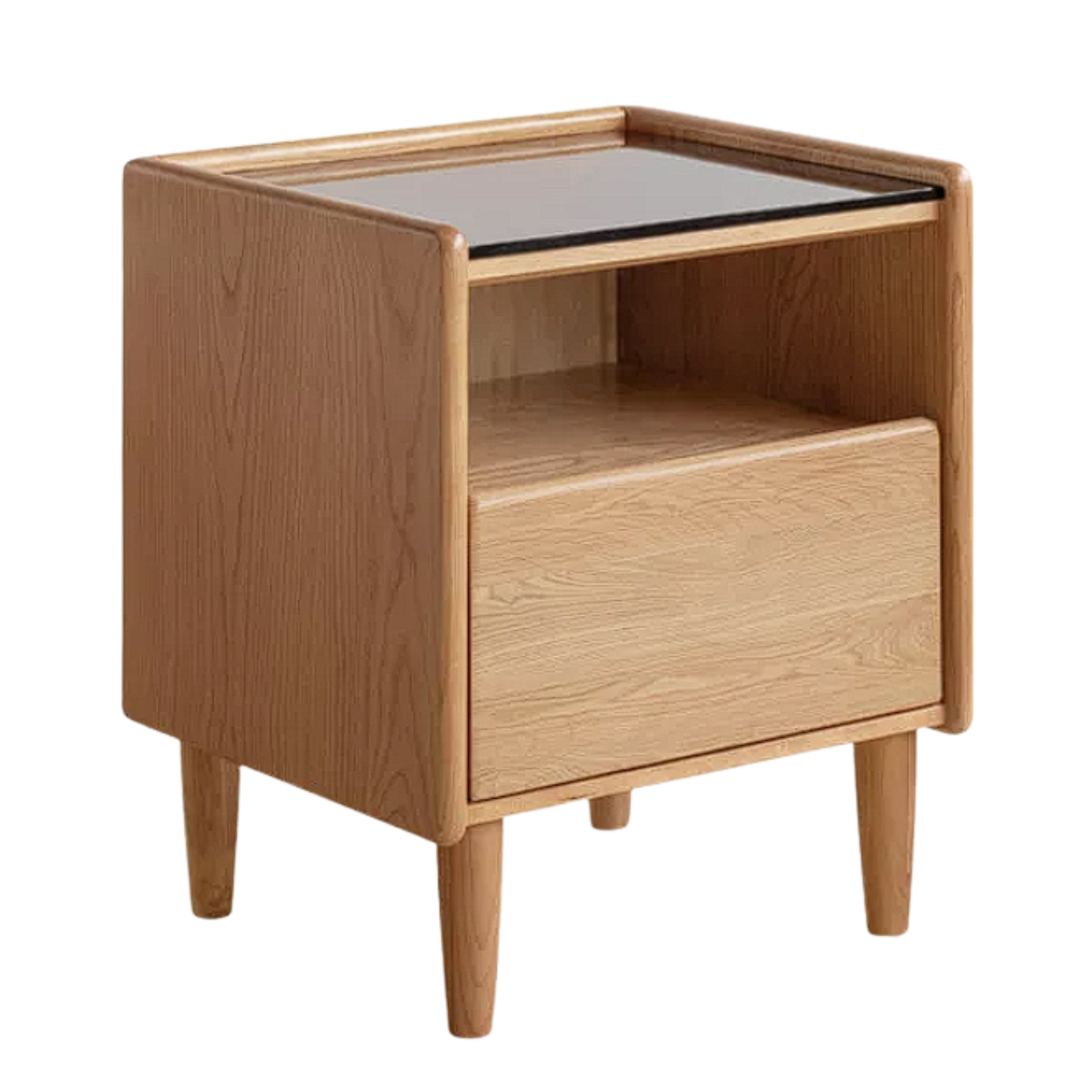 Cherry Solid Wood Retro Nightstand