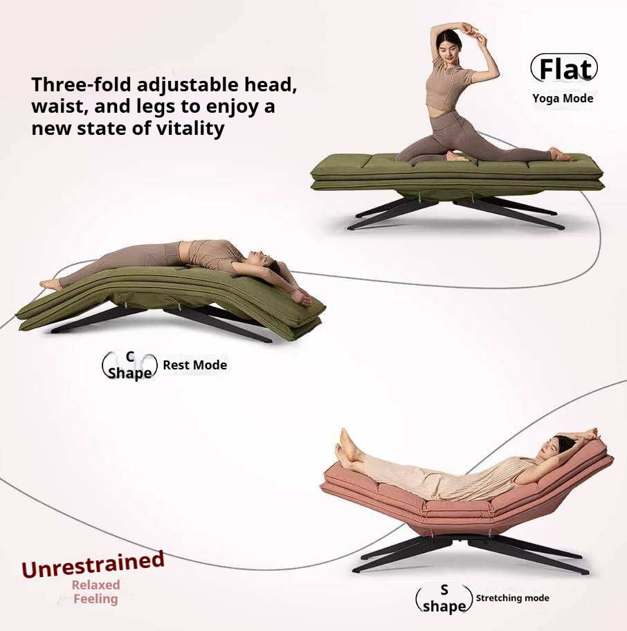 Modern Adjustable Power Reclining Chaise Lounge Chair for Yoga and Relaxation