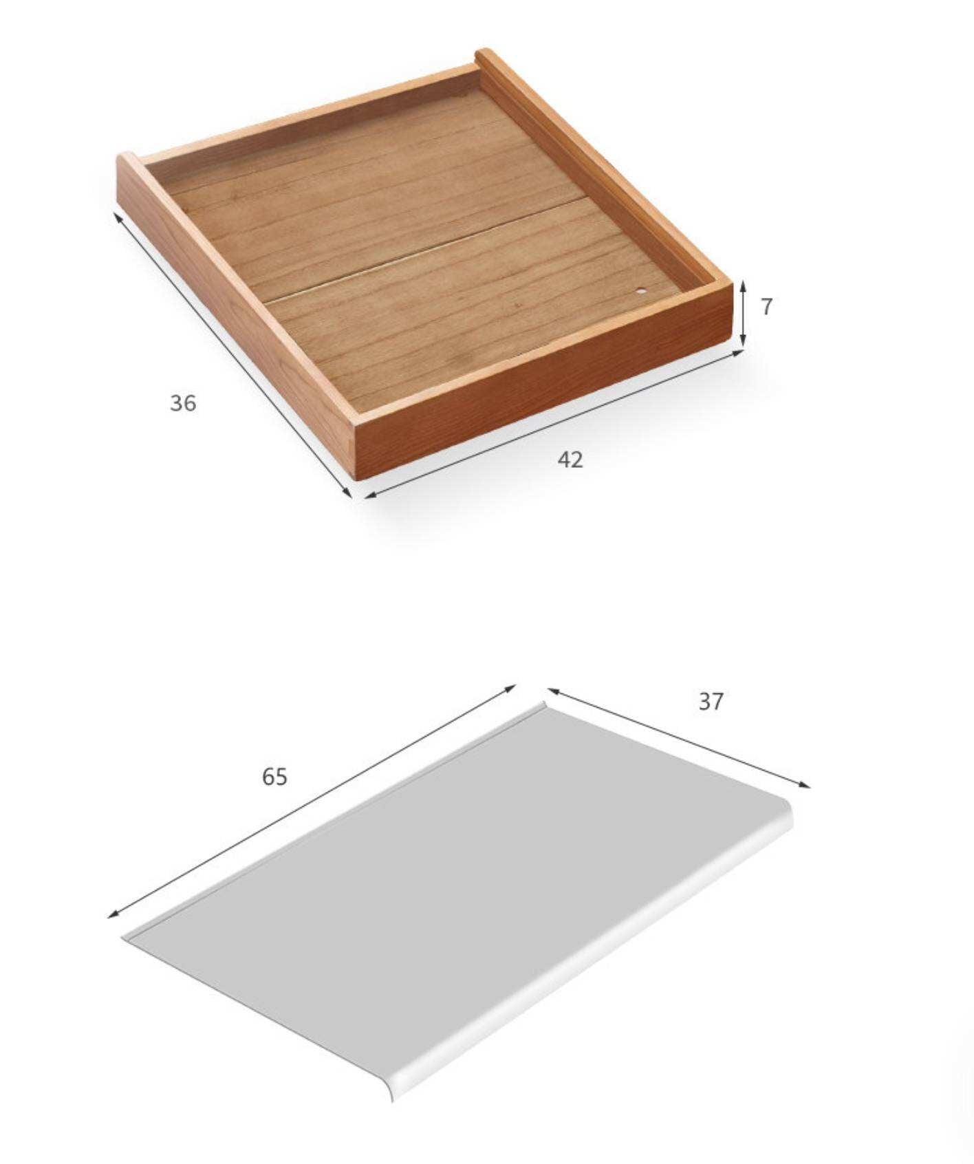 Accessory Set – Slate Lazy Susan Turntable, Stainless Steel Hooks, and Bookcase Mat