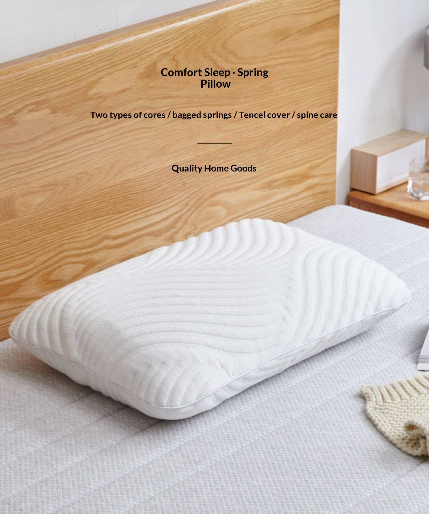 Natural Latex Sleep Pillow with Neck Support Design