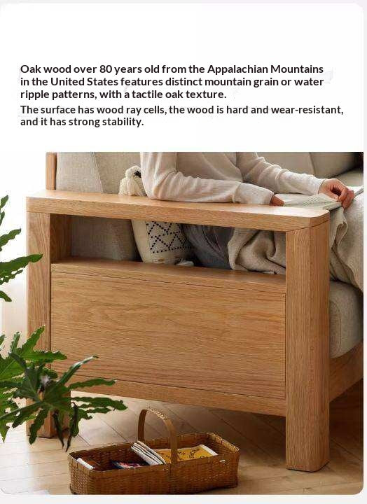 Ash, Oak, Black Walnut Solid Wood  Fabric Footstool