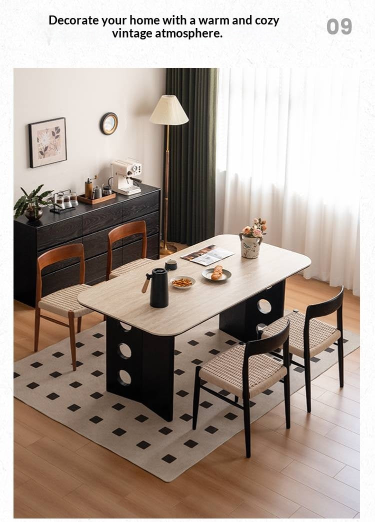 Set 4 pcs Ash, Beech, Cherry Solid Wood Dining Rope Chair