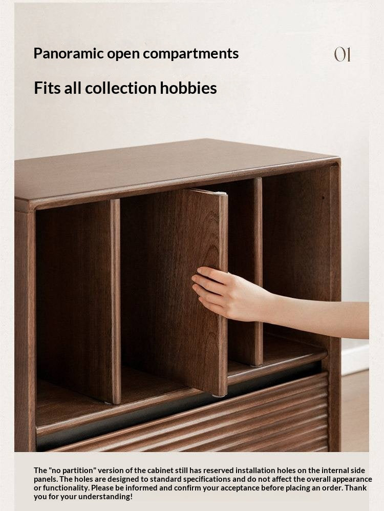 Golden Sandalwood Solid Wood Wall-Mounted Bookcase with Free Combination Grid Design