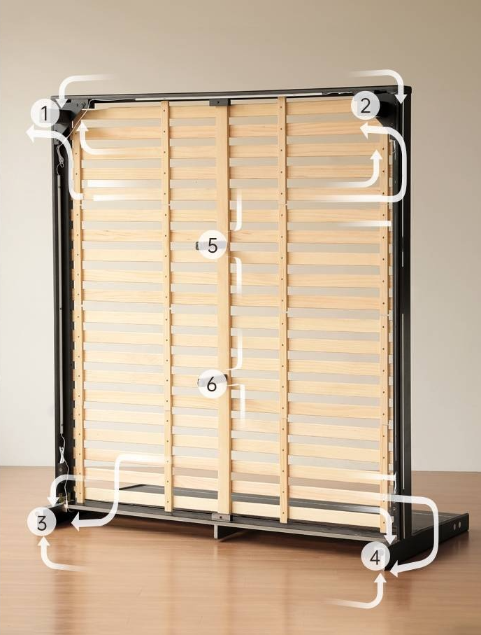 Poplar, Ash Solid Wood Large Board High Headboard Double Household Large Bed