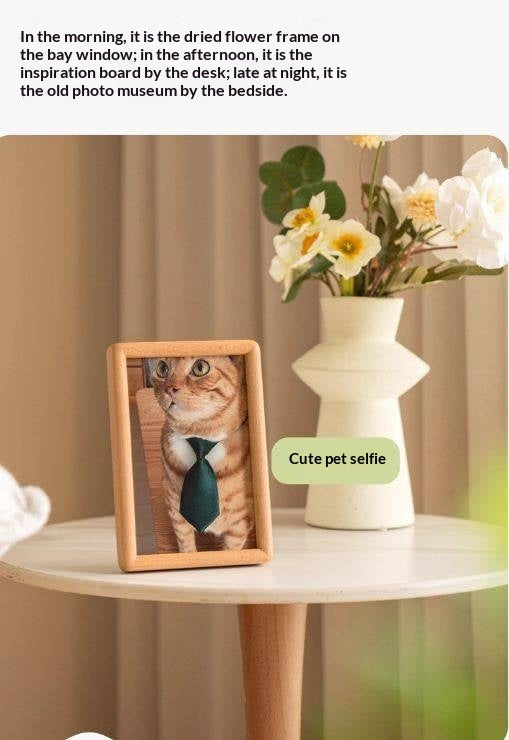 Black Walnut, Beech Solid Wood Photo Frame