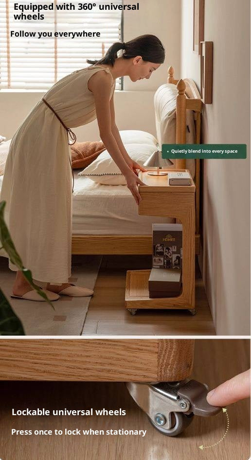 Oak Solid Wood Original Wood Style Side Table