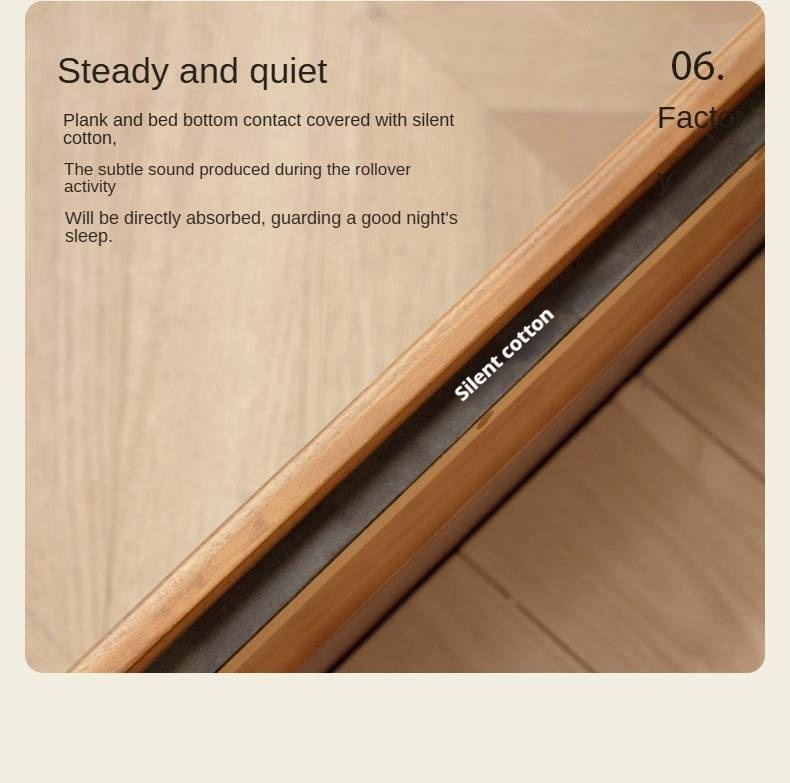 Cherry Solid Wood Box Storage Bed