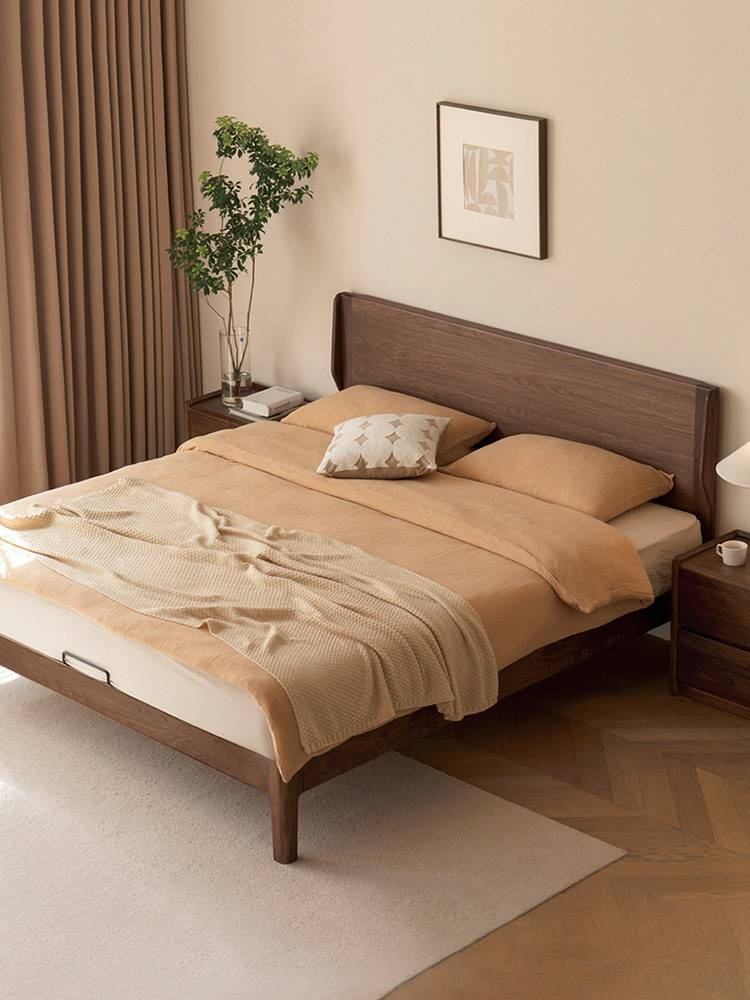 Ash, North American Black Walnut High Head Bed