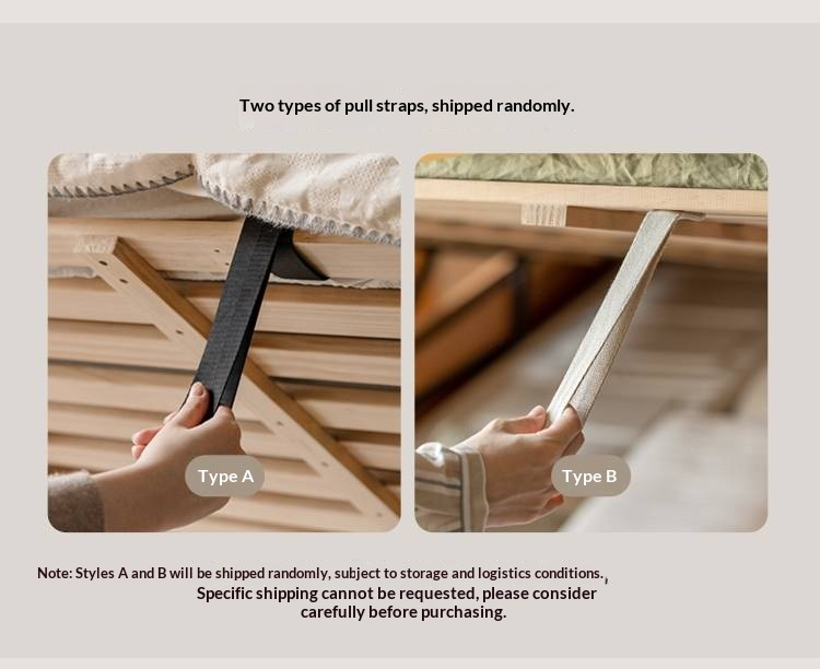 Oak Solid Wood High Box Bed in Modern Minimalist Design