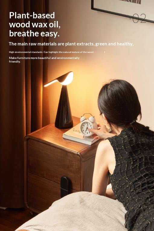 Black Walnut Solid Wood Nightstand